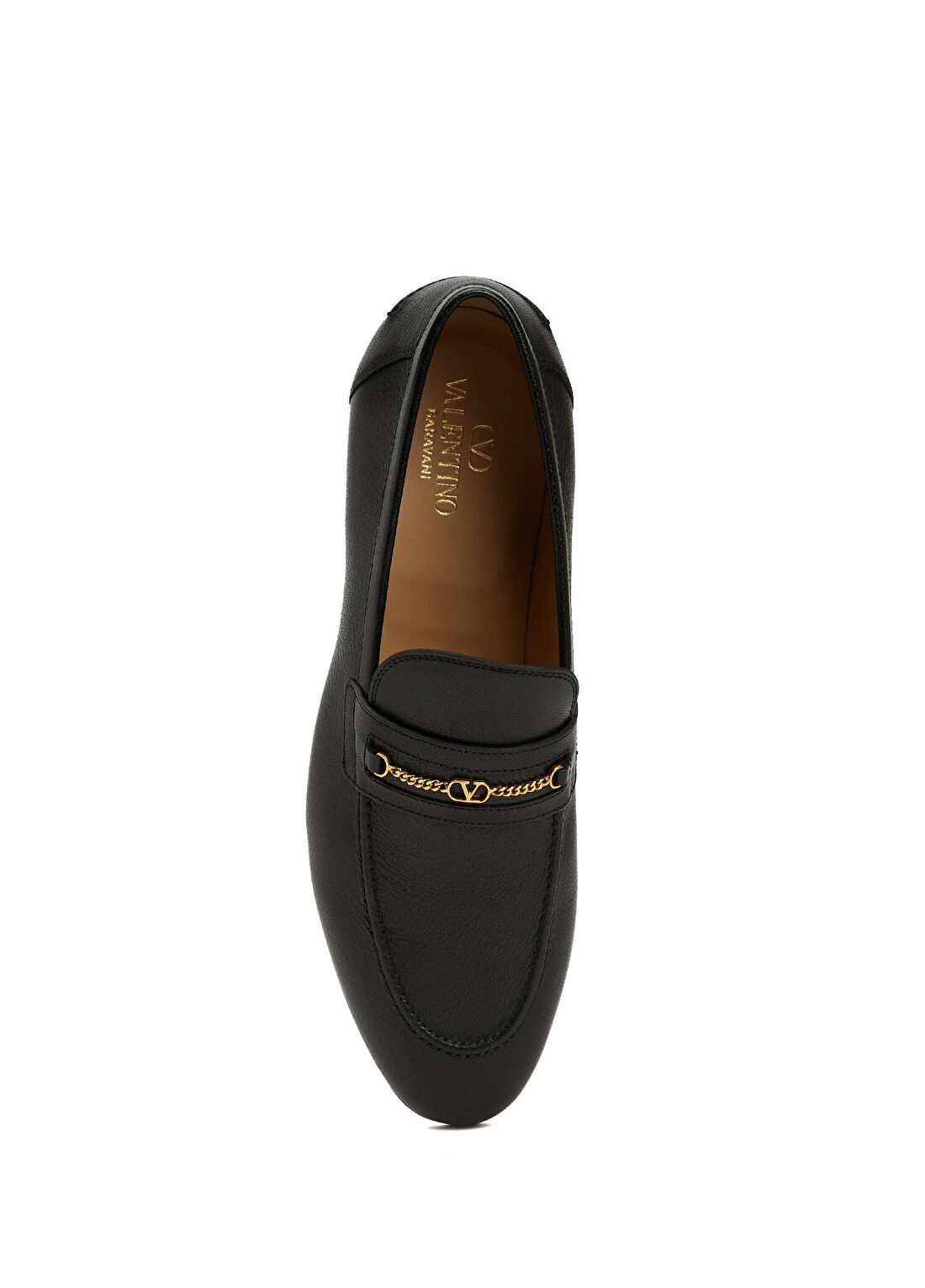 Valentino Garavani Siyah Erkek Deri Loafer görsel 4