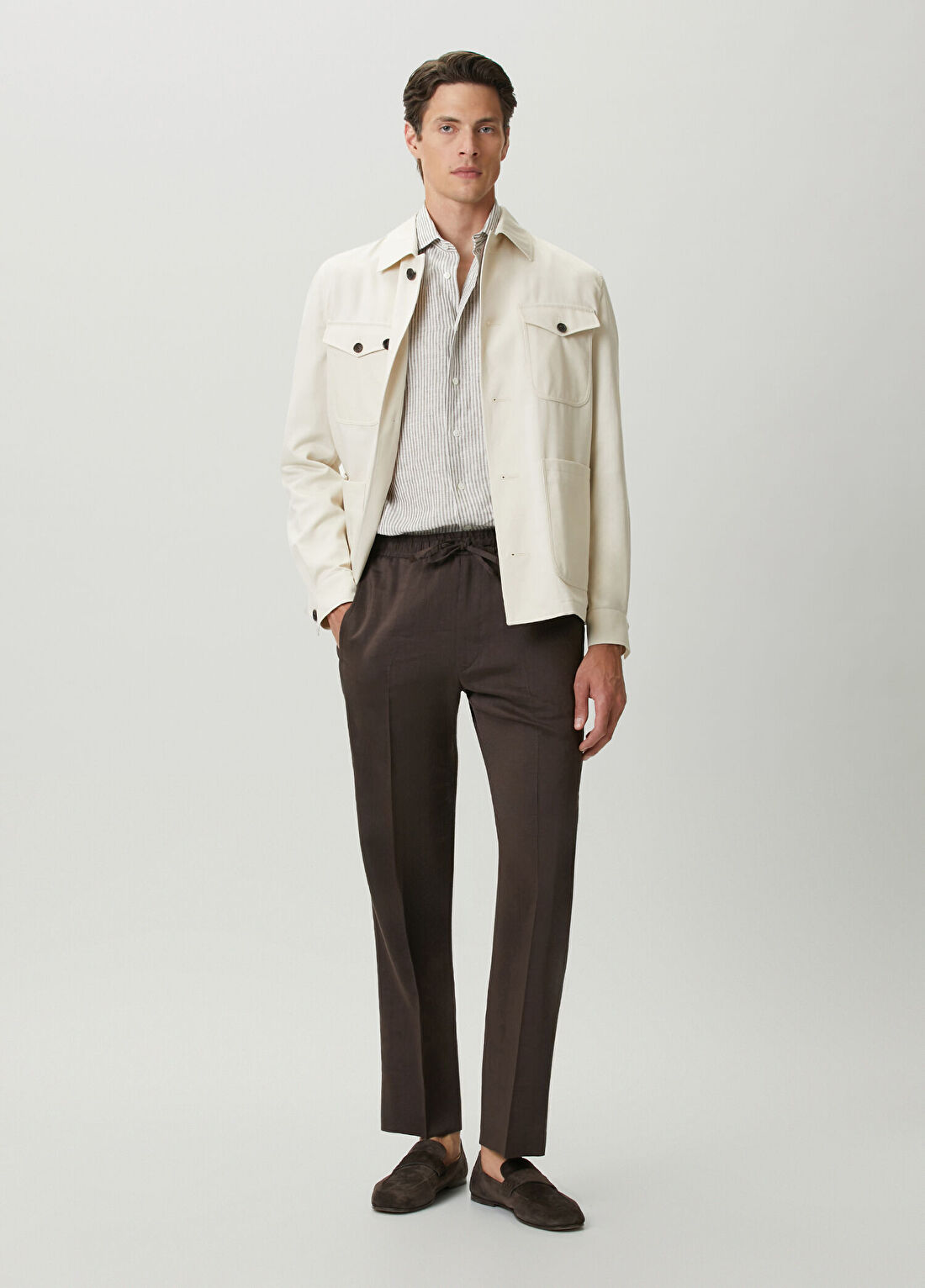 Corneliani Kırık Beyaz Mont görsel 2