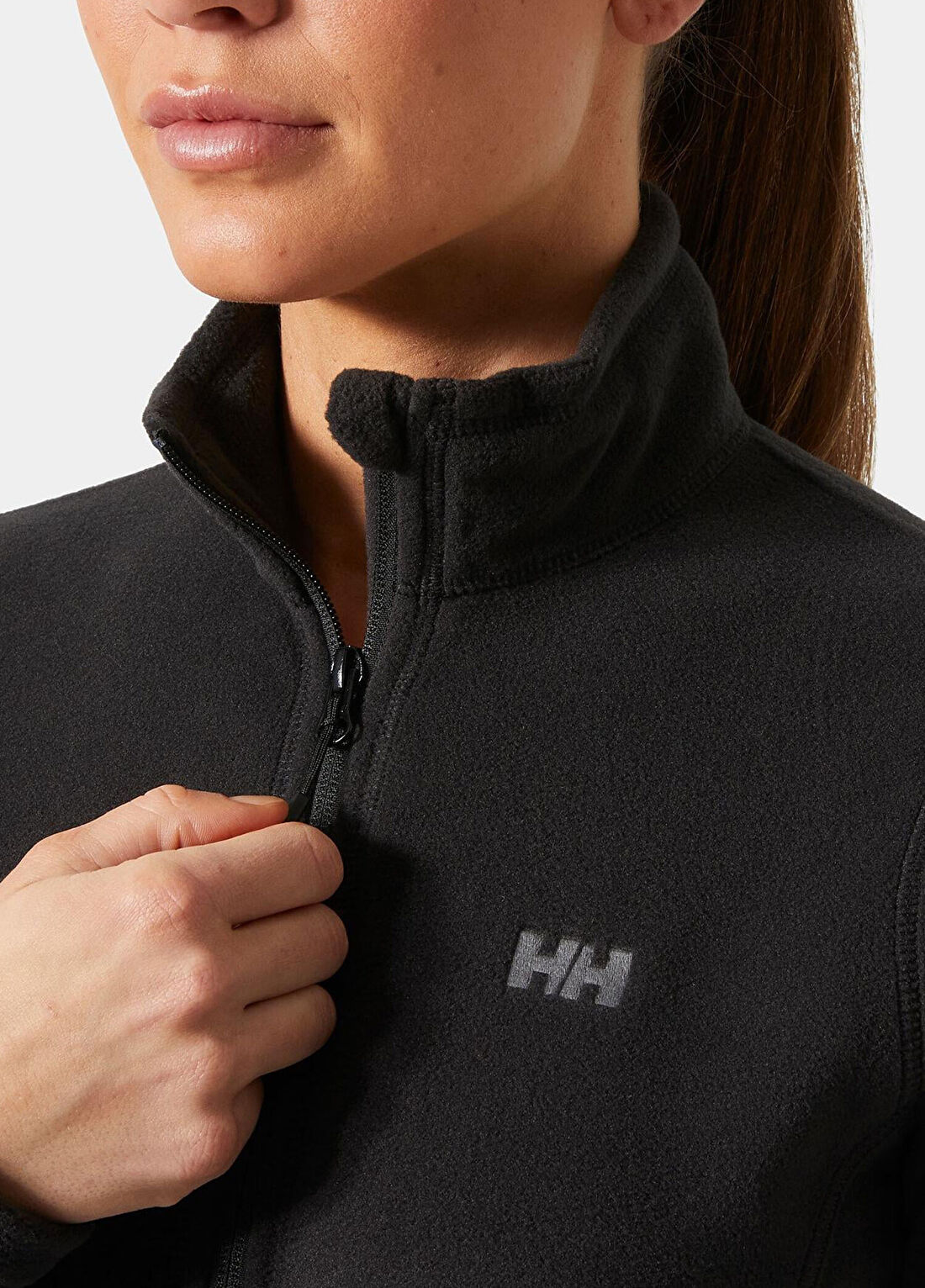 Helly Hansen W Fermuarlı Black Kadın Polar görsel 4