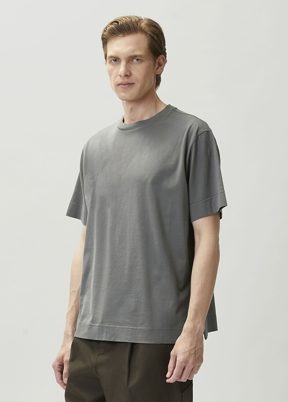 Umit Benan Paradiso Antrasit T-shirt görsel 3