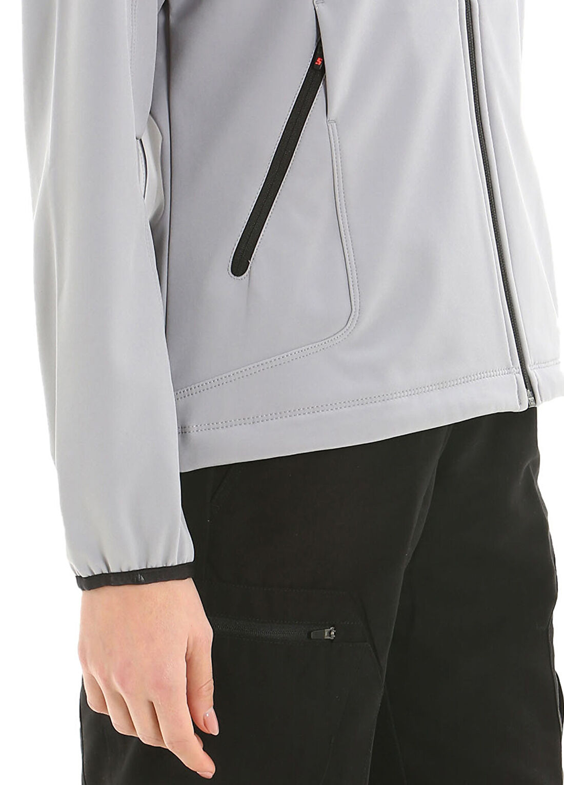 Slam Act Ws Softshell Gri Kadın Spor Ceket görsel 3