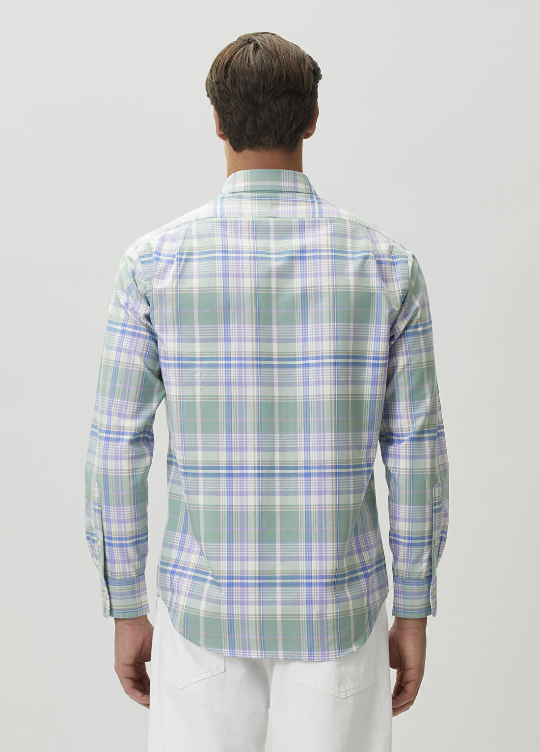 Polo Ralph Lauren Custom Fit Yeşil Ekoseli Classic Oxford Gömlek görsel 4