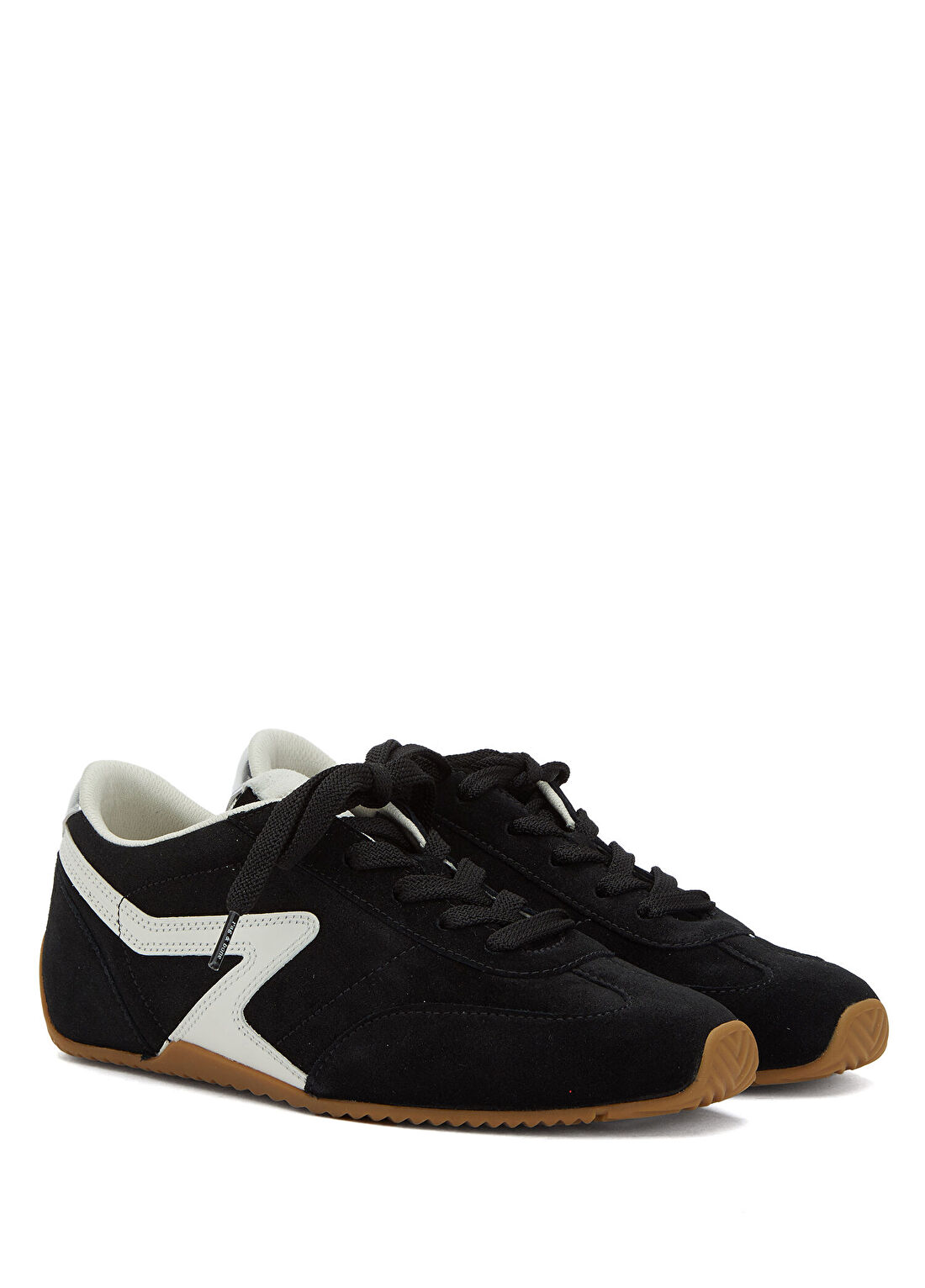 Rag&Bone Retro Siyah Beyaz Kadın Süet Sneaker görsel 2