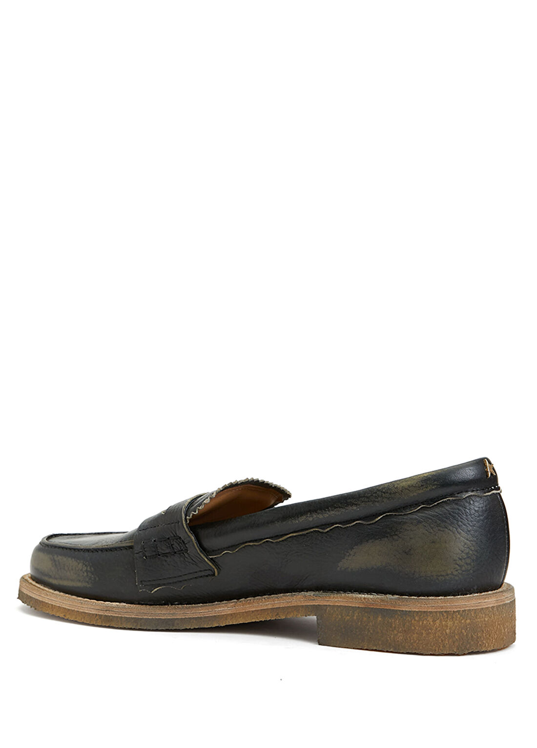 Golden Goose Jerry Logo Detaylı Erkek Deri Loafer görsel 3
