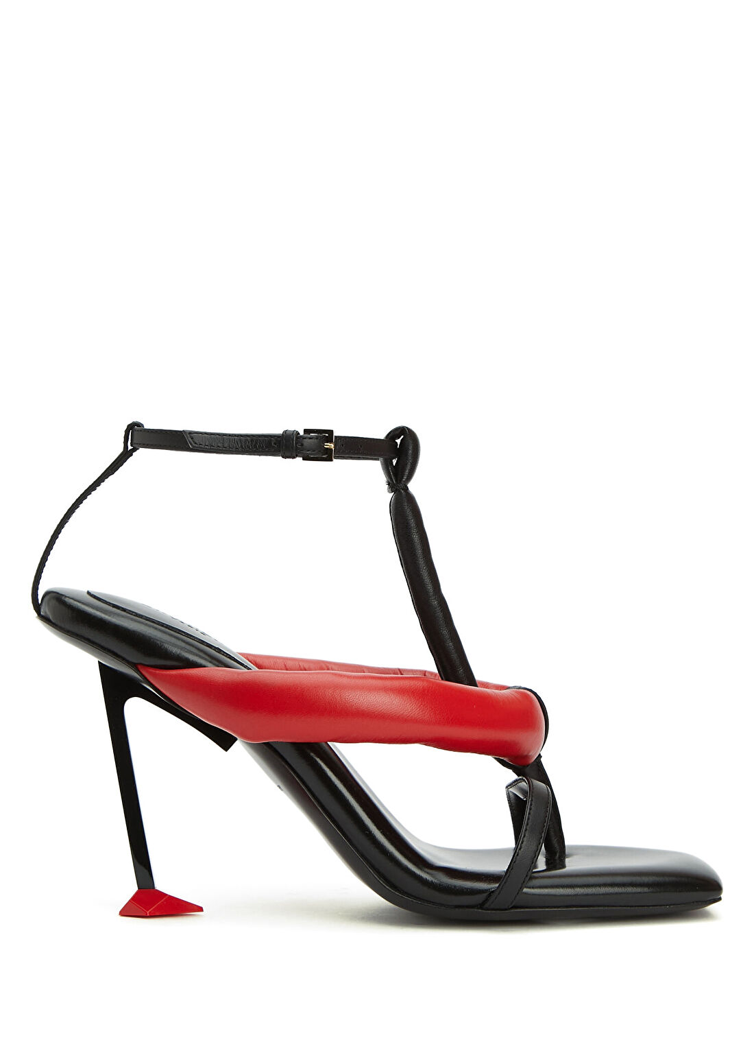 Givenchy Boudoir Kırmızı Siyah Kadın Deri Sandalet