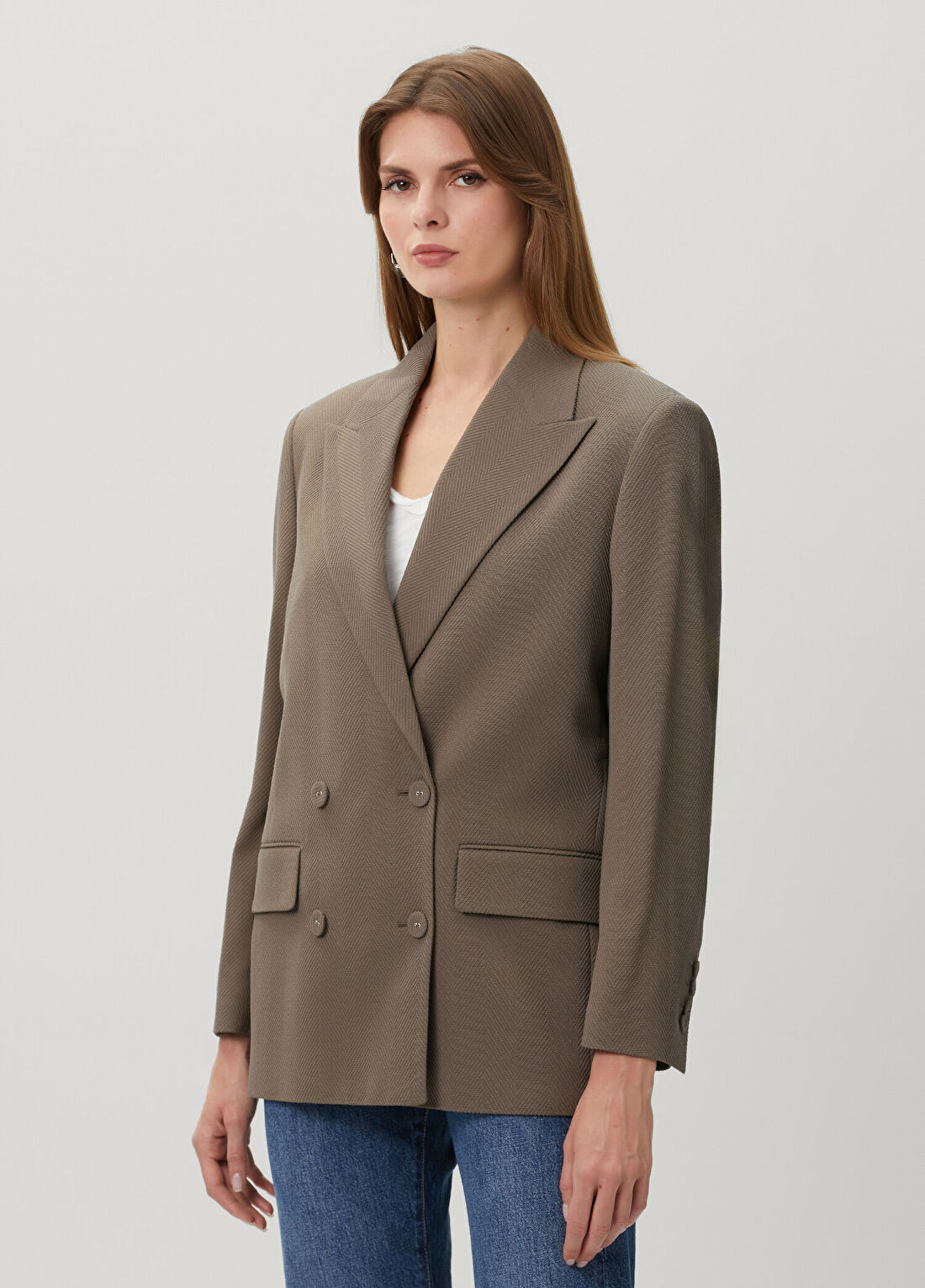 Golden Goose Koyu Gri Yün Blazer