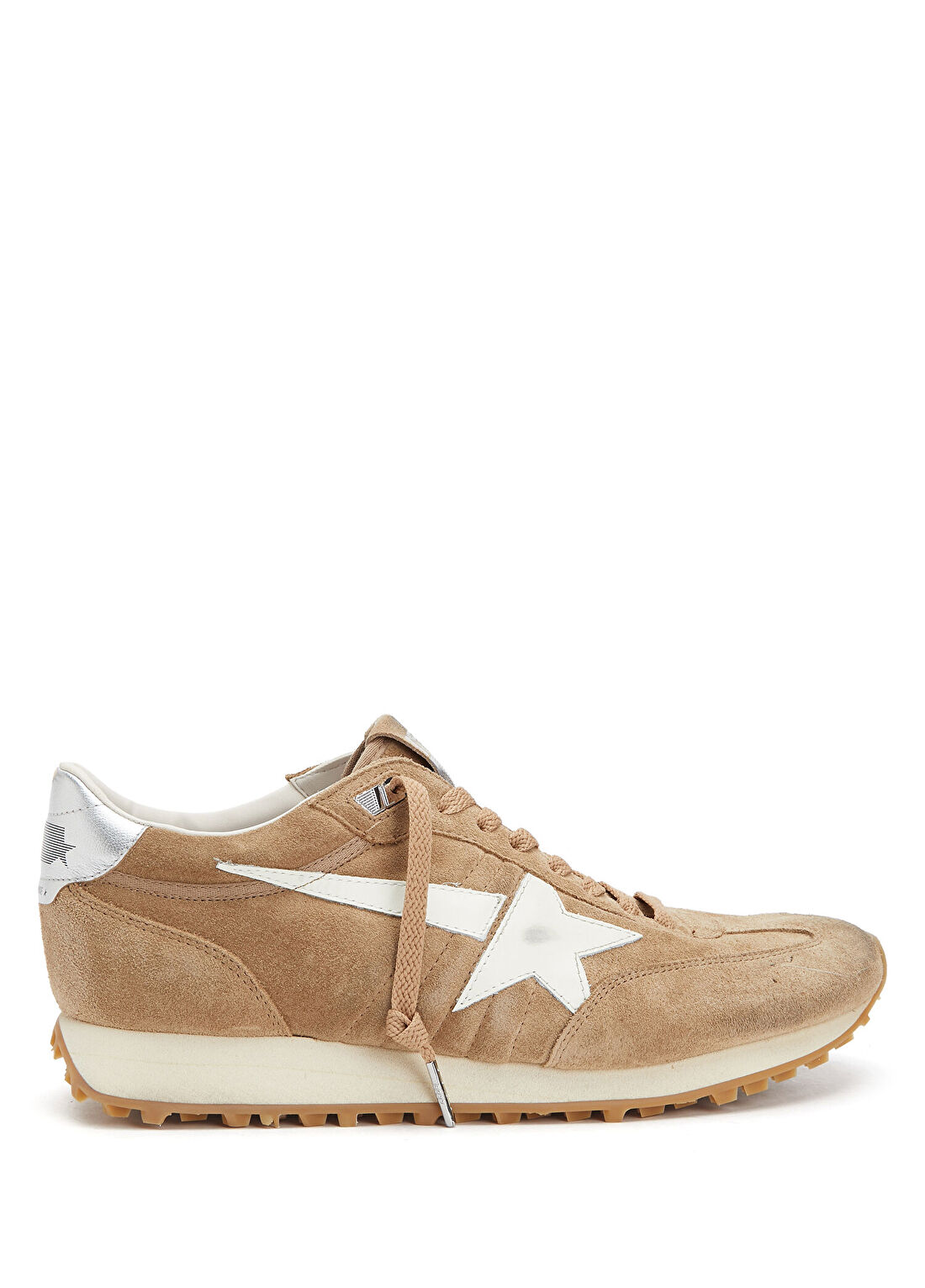 Golden Goose Bej Beyaz Kadın Deri Sneaker