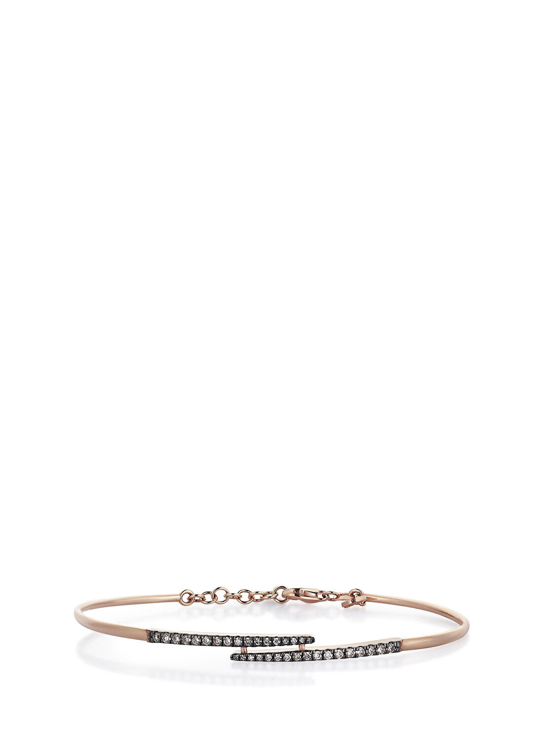 Reis Kuyumculuk Claw Brown 14 Ayar Rose Altın Kadın Pırlanta Bileklik
