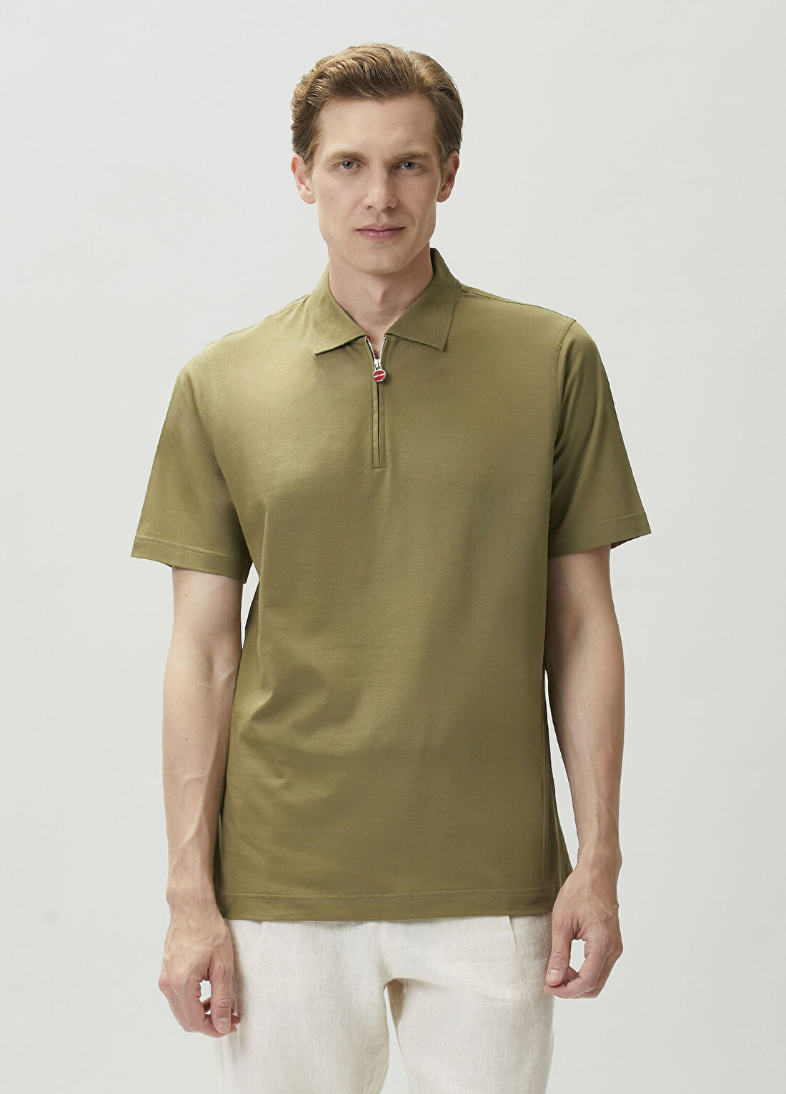 Kiton Yeşil Polo Yaka T-shirt