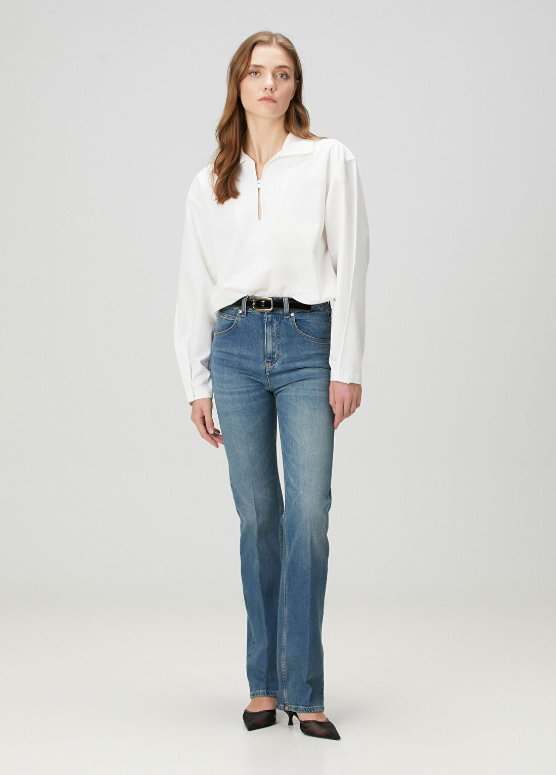 Victoria Beckham Beyaz Gömlek görsel 2