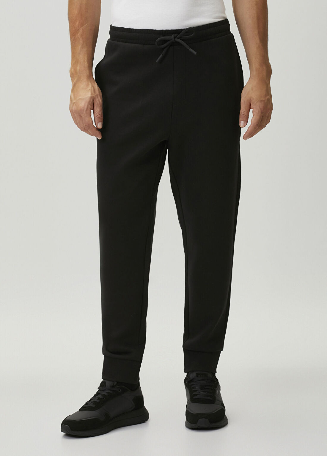 Boss Hadiko Siyah Jersey Pantolon görsel 2