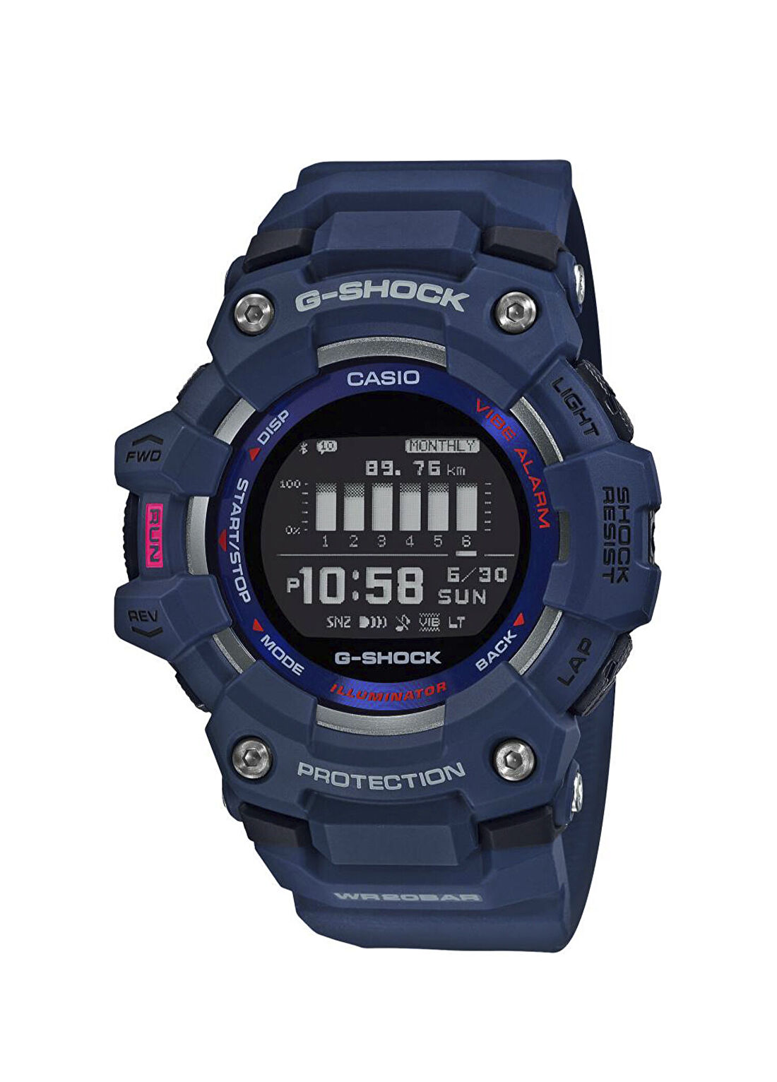 Casio G-Shock GBD-100-2DR Silikon Erkek Kol Saati