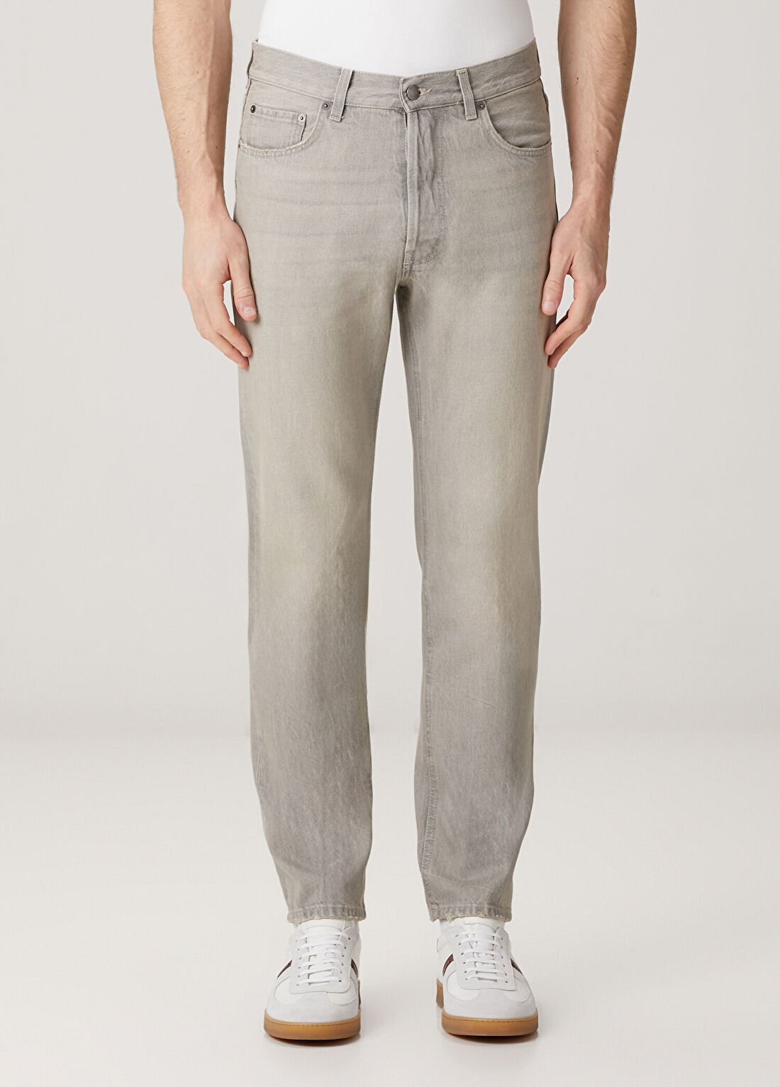 Haikure Tokyo Gri Jean Pantolon görsel 2