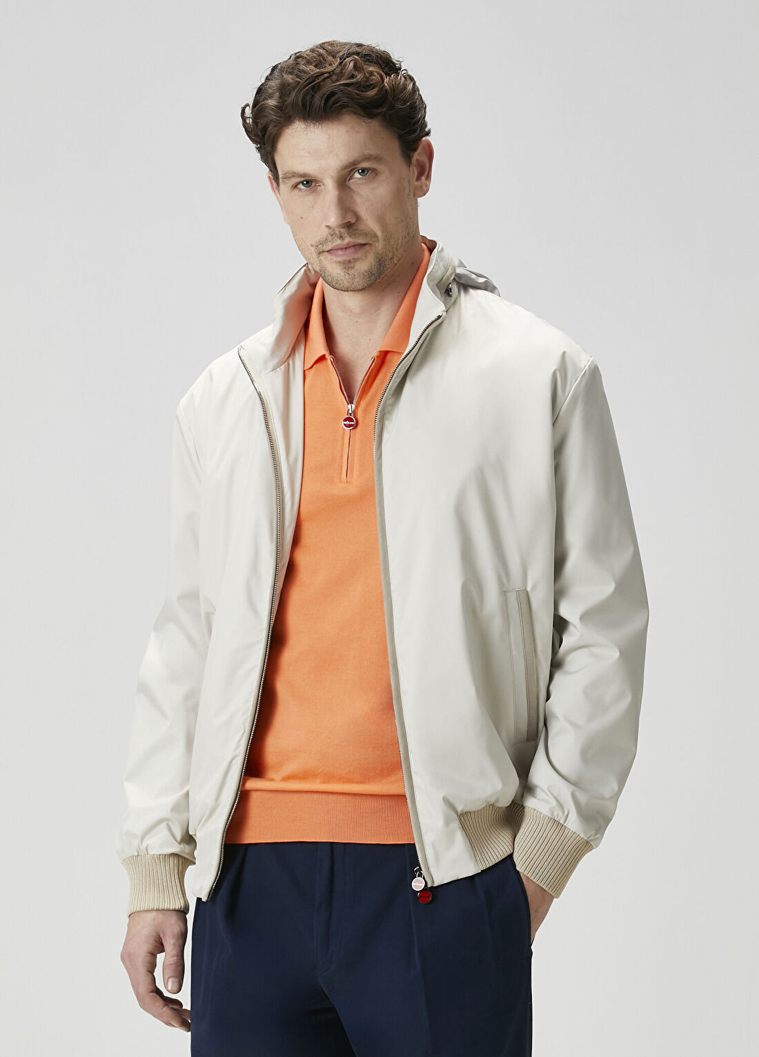 Kiton Fildişi Kapüşonlu Mont