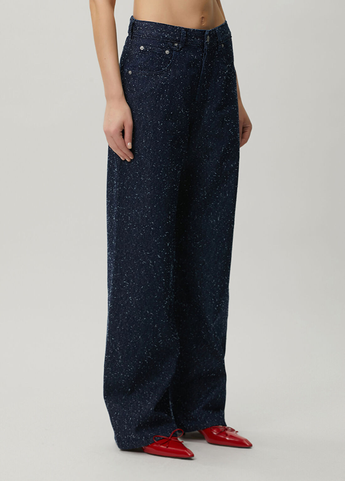 Jacquemus Nimes Large Lacivert Jean Pantolon görsel 4