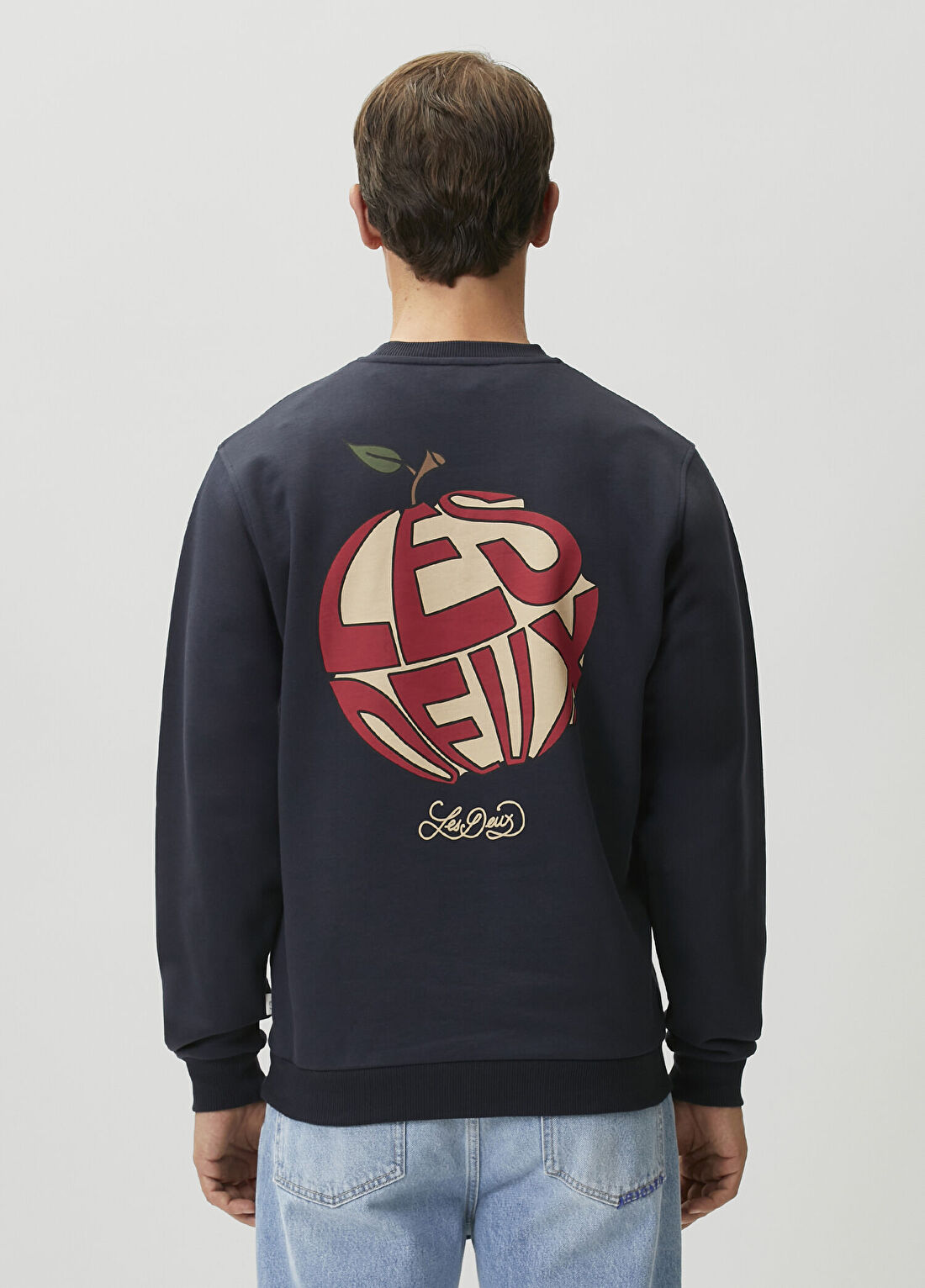 Les Deux Koyu Lacivert Logo Detaylı Sweatshirt görsel 4