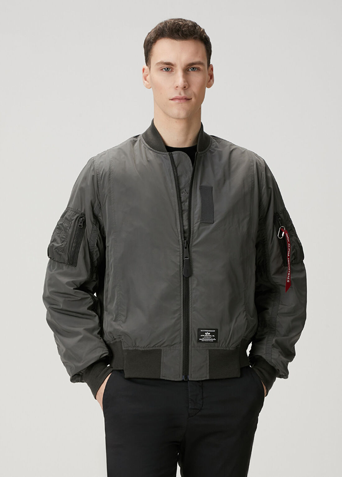 Alpha Industries Antrasit Bomber Mont