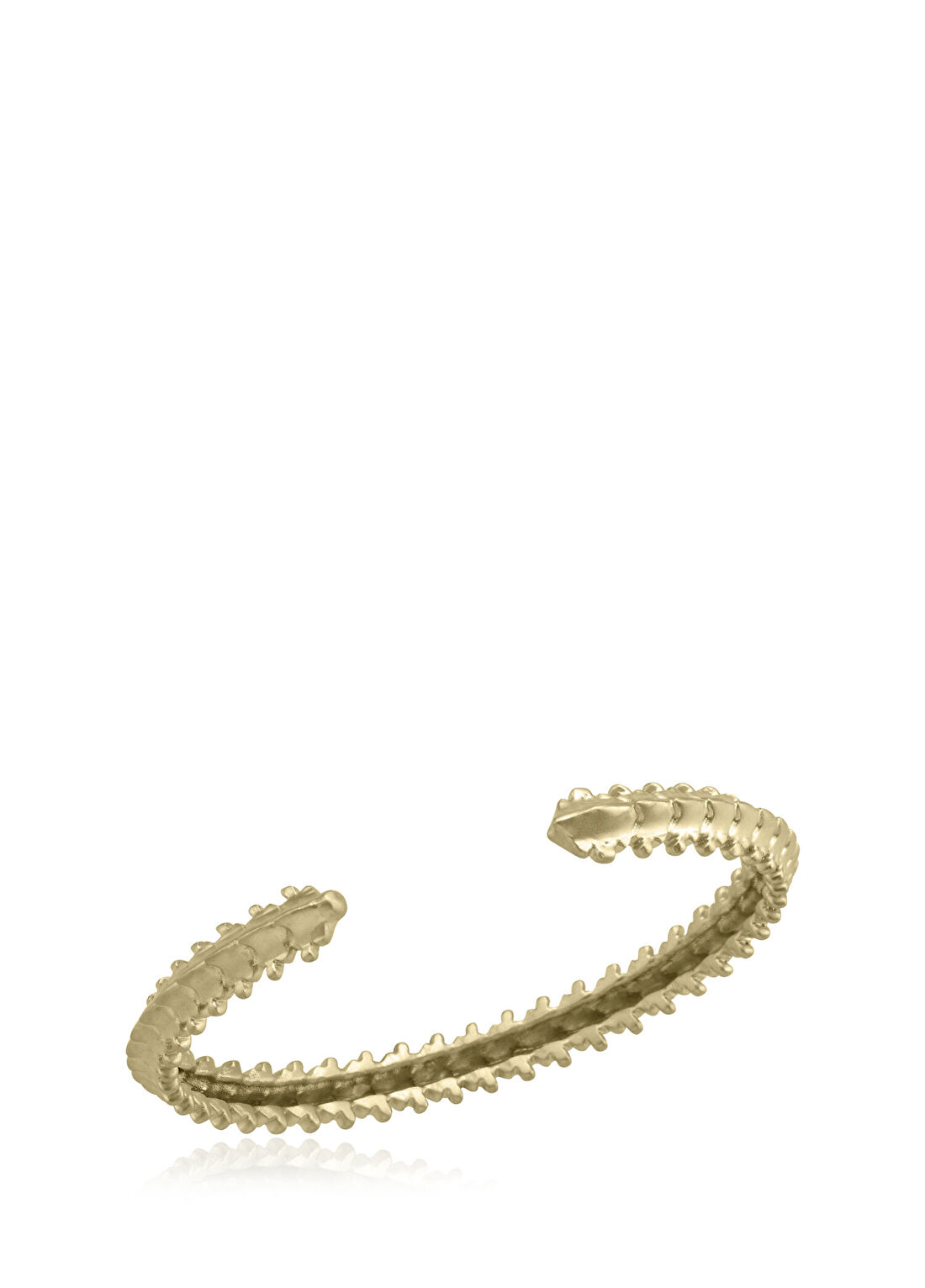 Melie Jewelry Skeleton 925 Ayar Gümüş Üzeri Gold Kaplama Erkek Bileklik