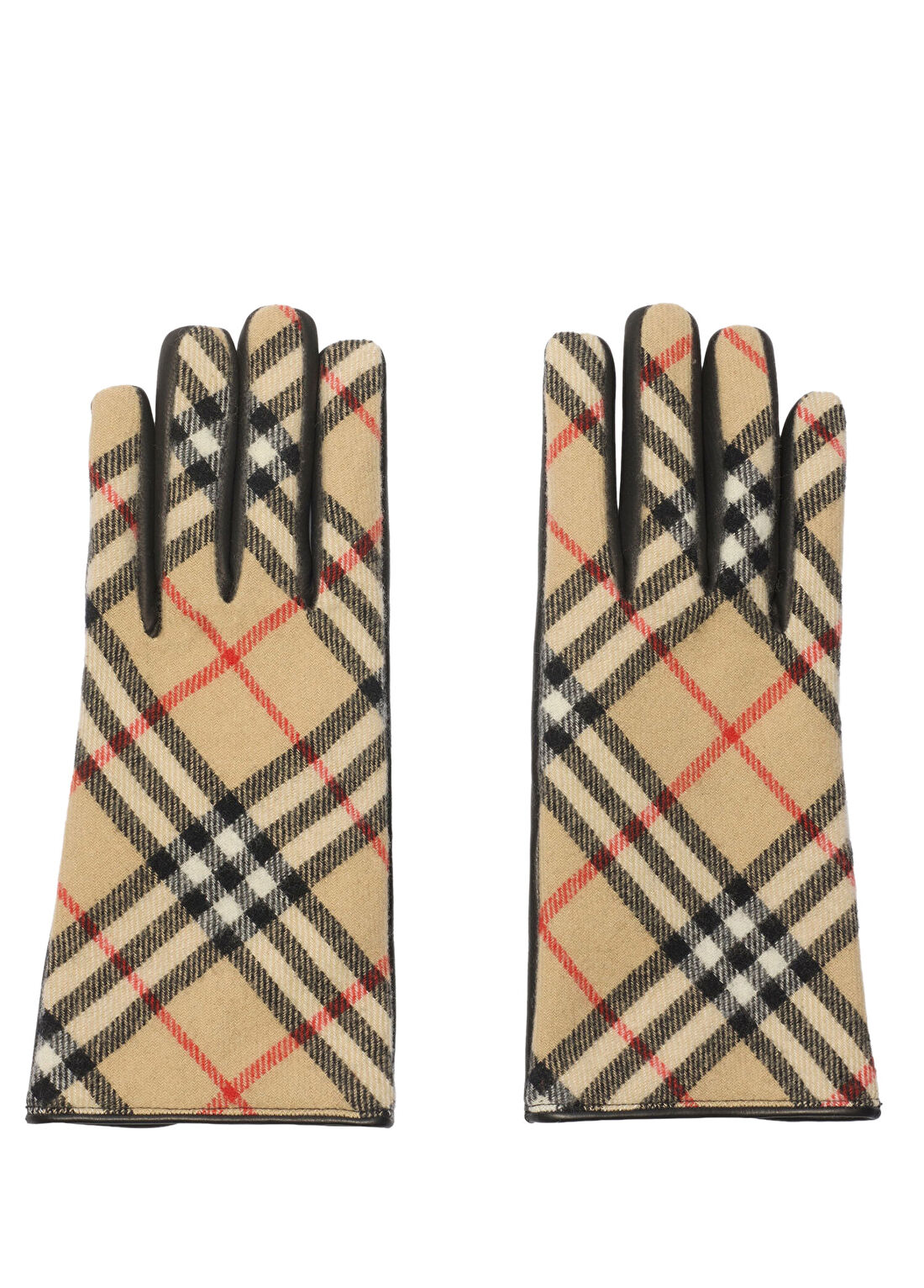 Burberry Core Check Bej Erkek Eldiven