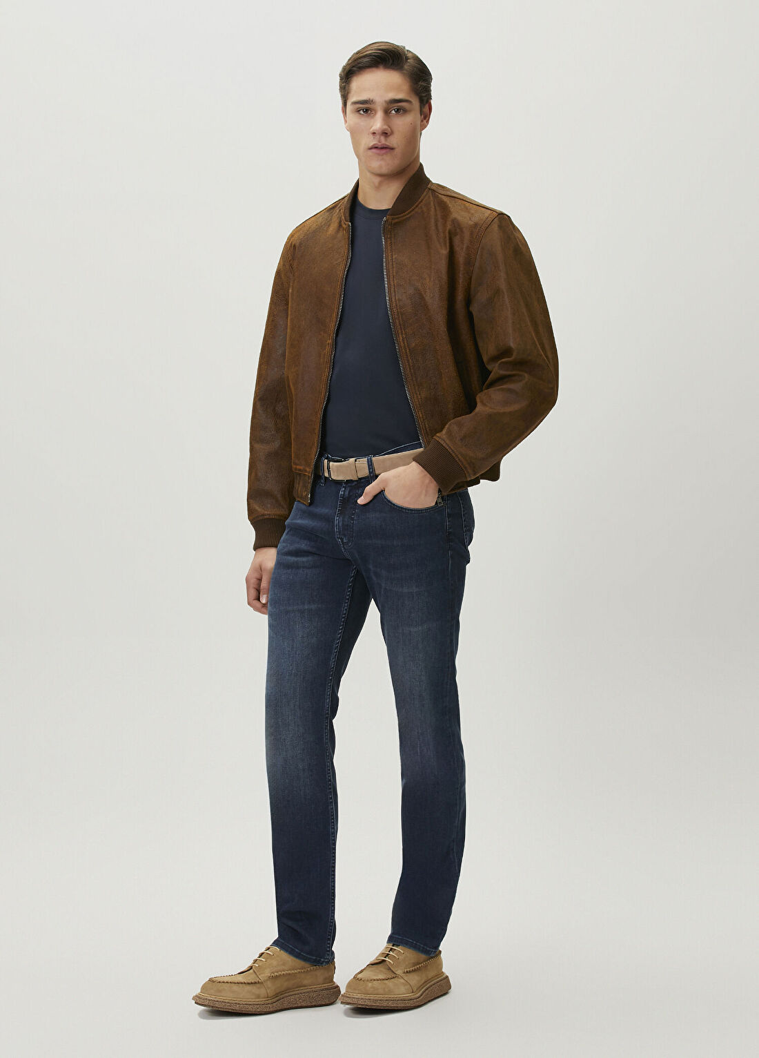 7 For All Mankind Koyu Lacivert Jean Pantolon