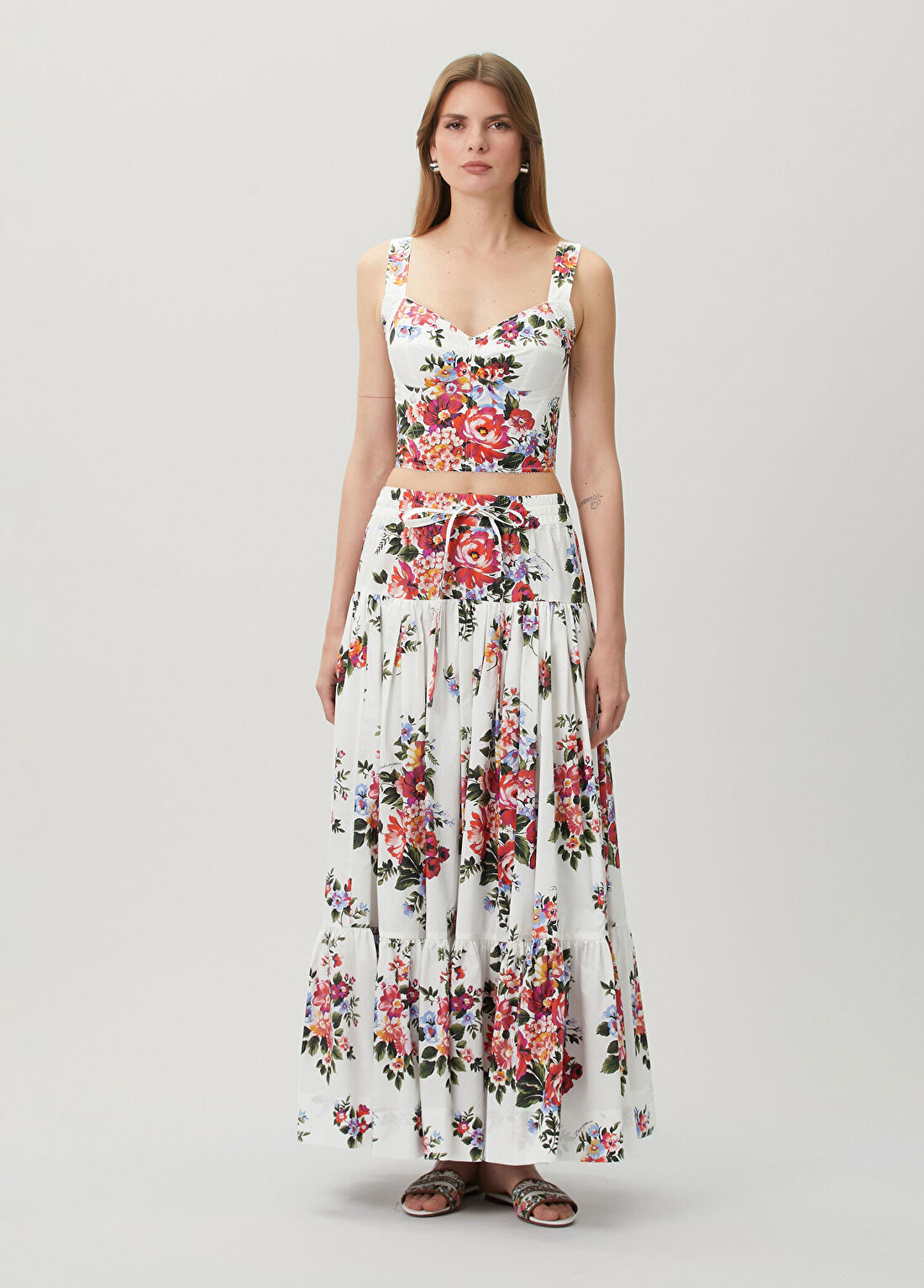 Dolce&Gabbana Çok Renkli Maxi Etek