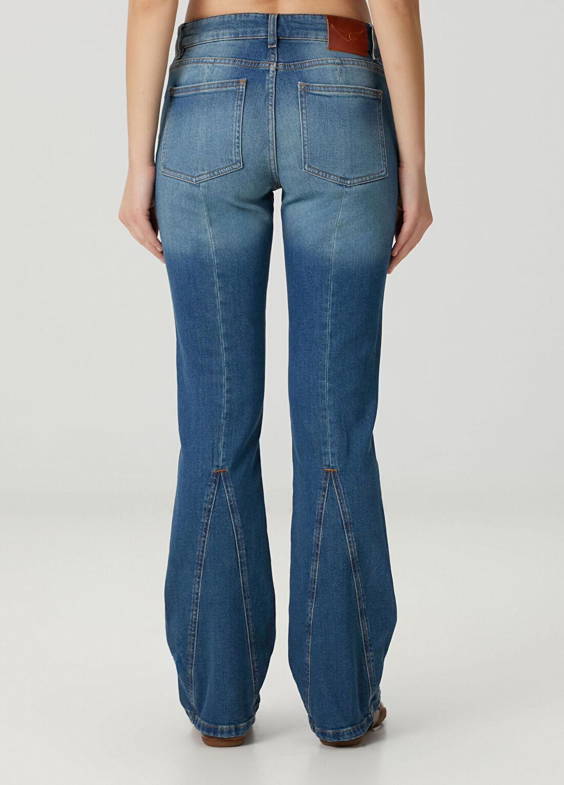 Zadig&Voltaire Eclipse Mavi Flared Jean Pantolon görsel 4