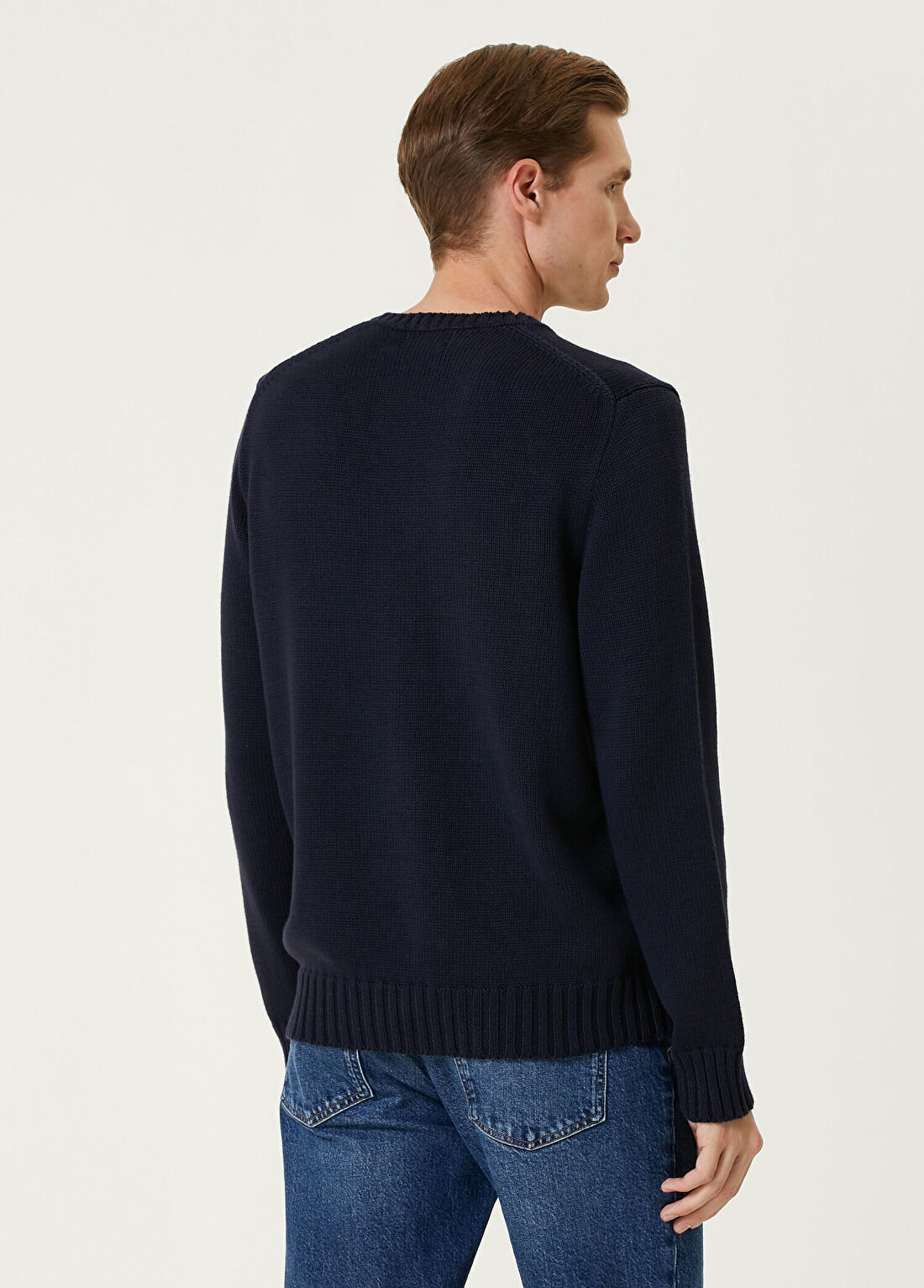Polo Ralph Lauren Lacivert Logolu Kazak görsel 3