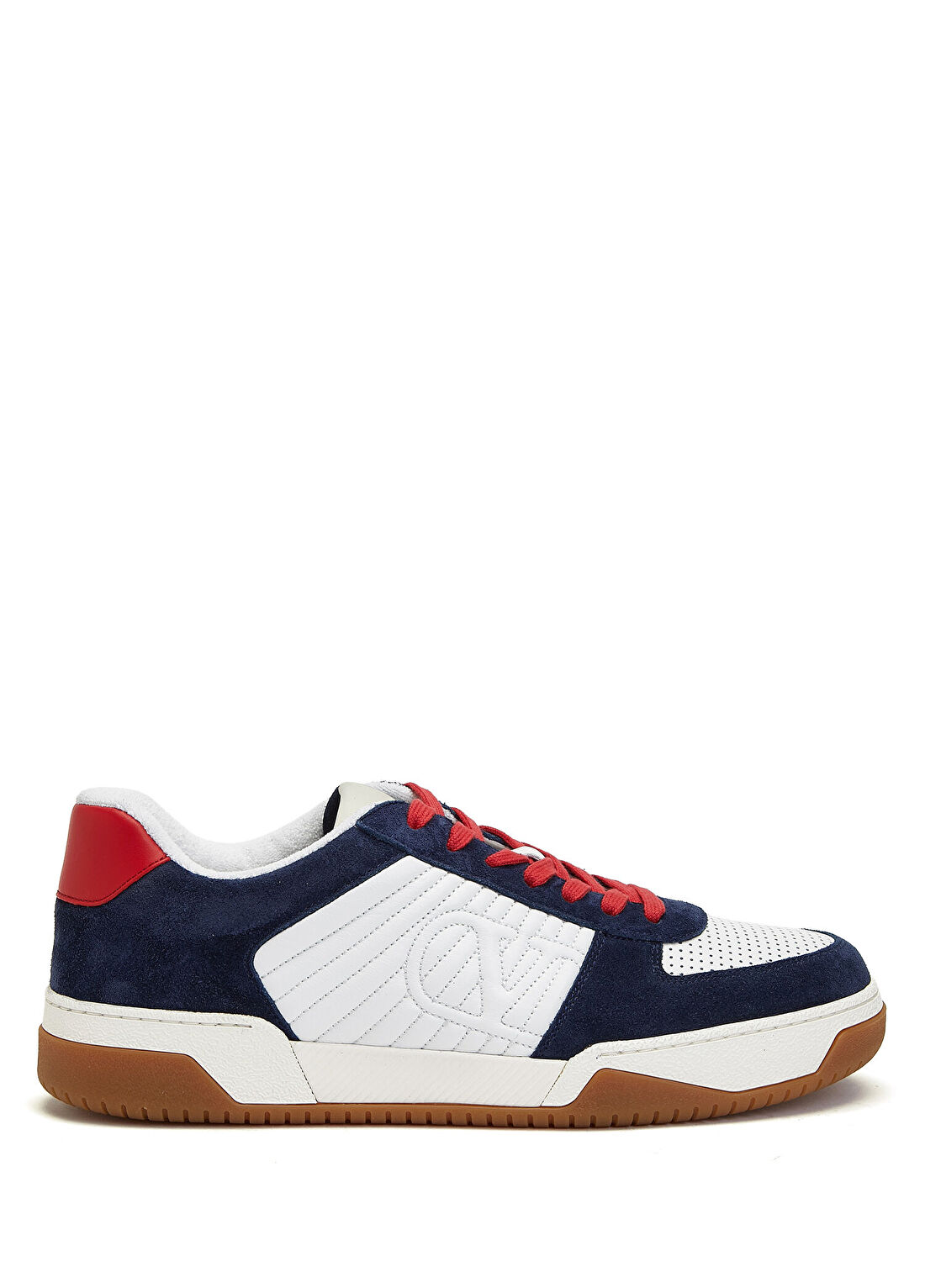 Valentino Garavani Sparry Beyaz Lacivert Erkek Deri Sneaker