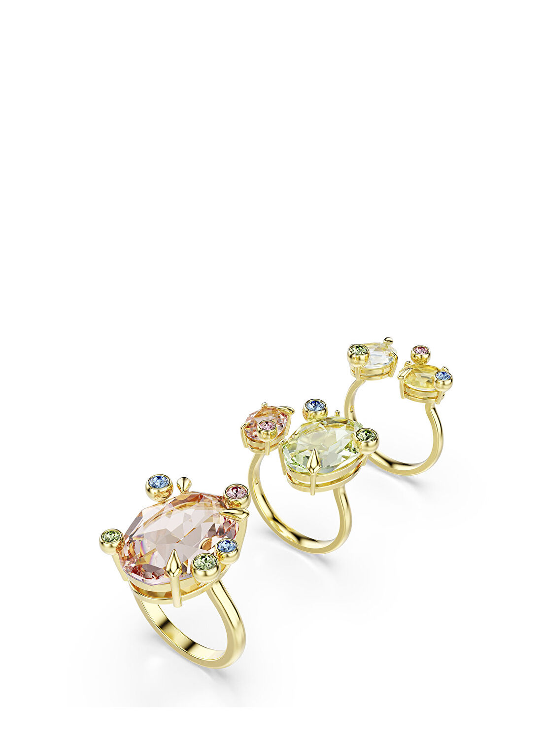 Swarovski Gema Ring Set Of 3 Mul Gos Kadın Yüzük Seti