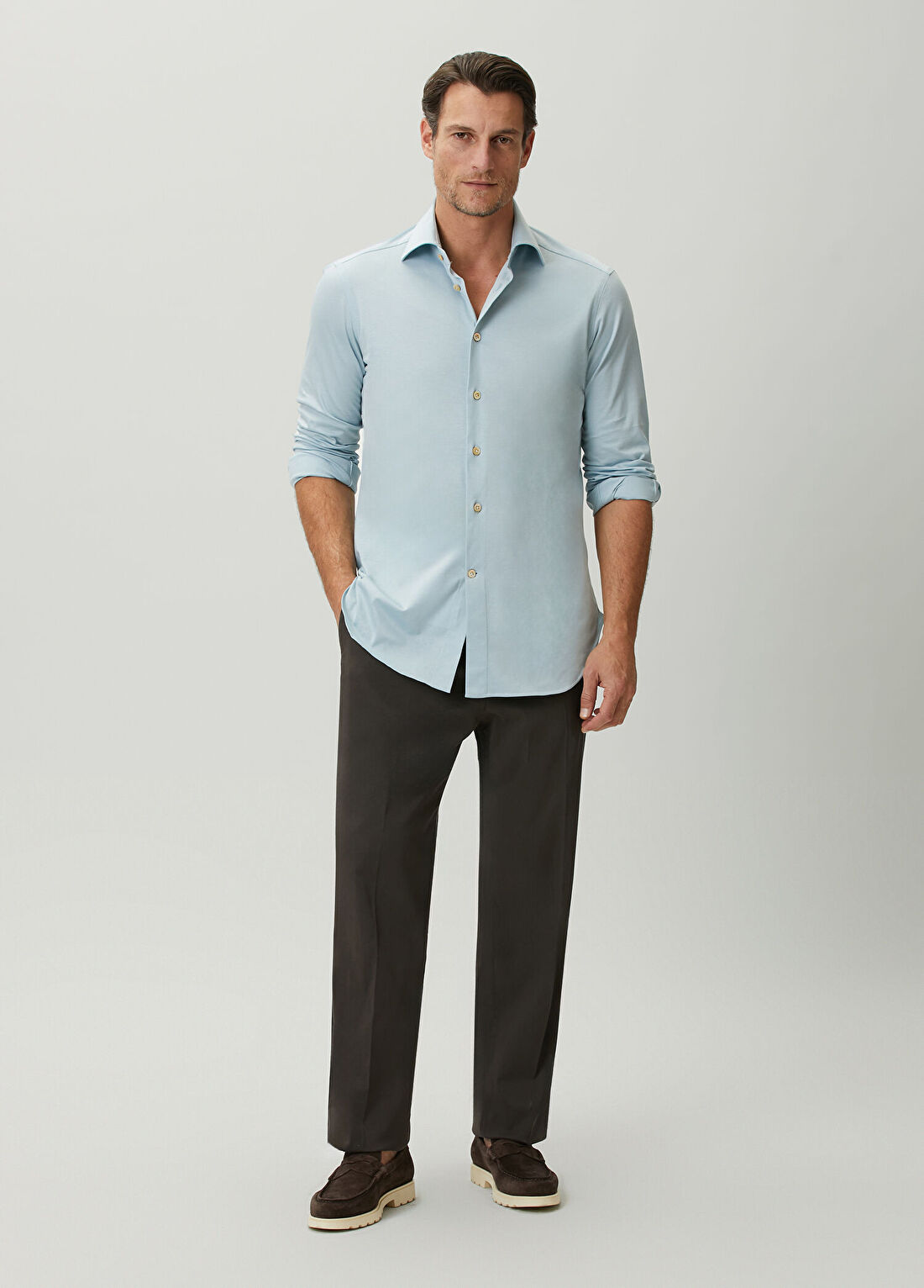 Kiton Koyu Kahverengi Pantolon