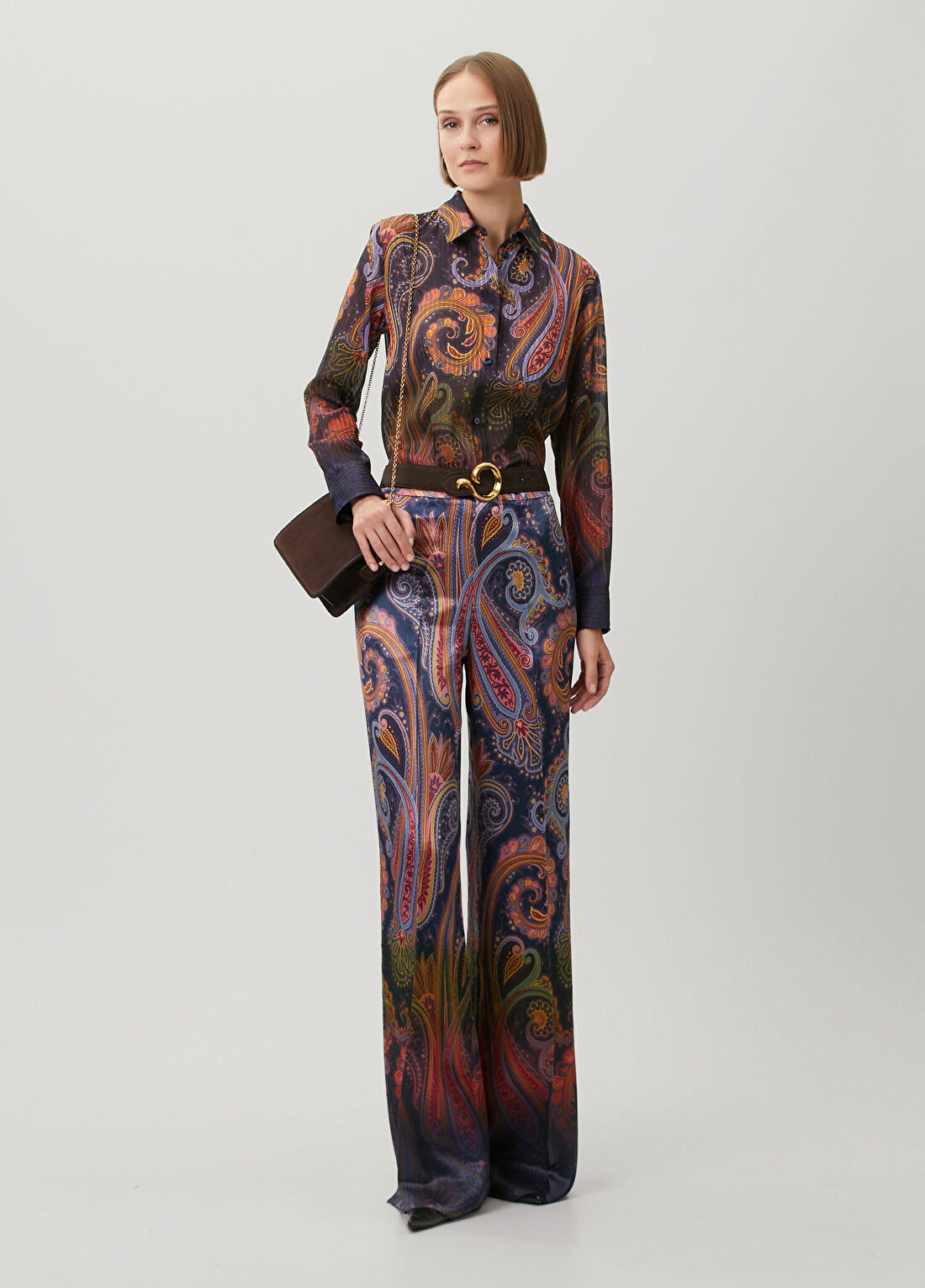 Etro Colorblocked Etnik Desenli Pantolon