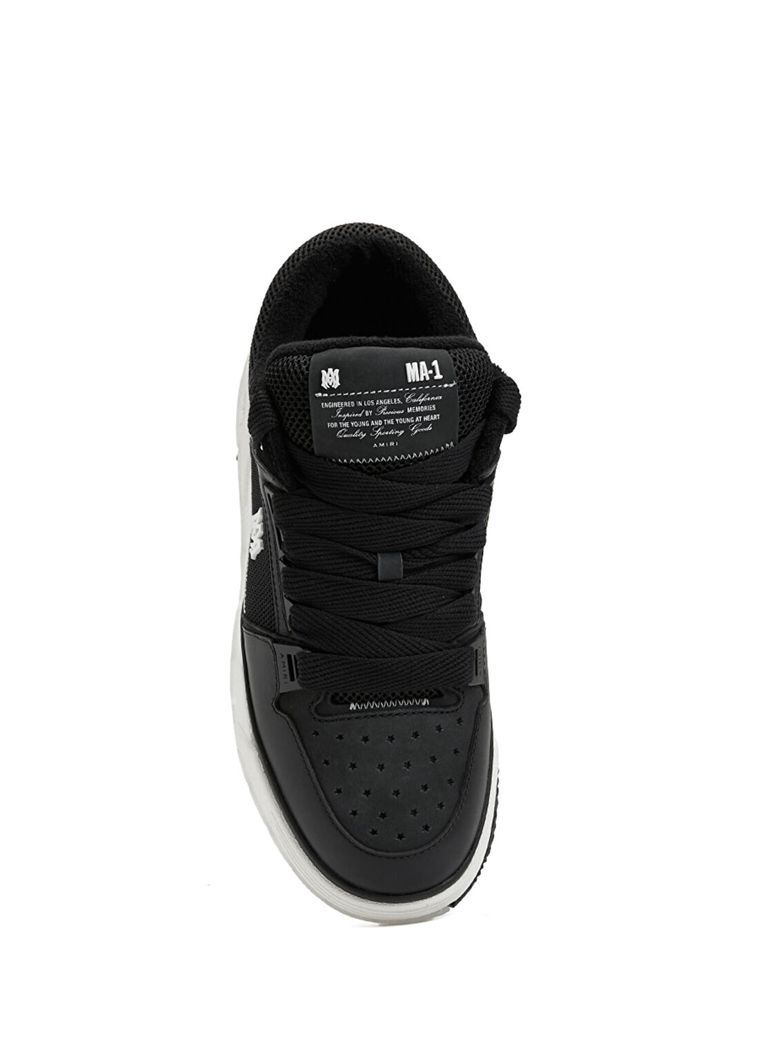 Amiri MA-1 Siyah Erkek Deri Sneaker görsel 4