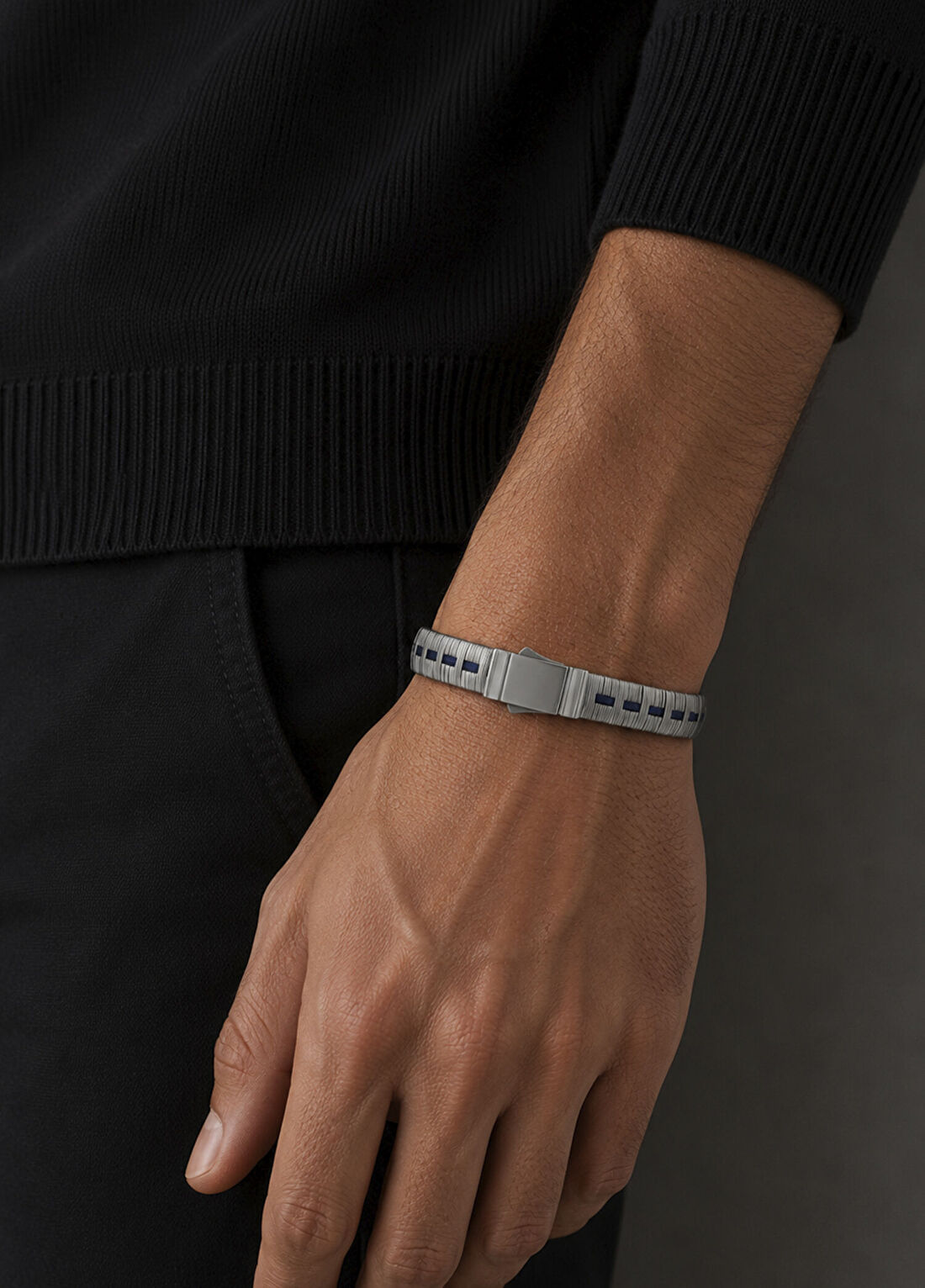 Orena Jewelry Marel 925 Ayar Gümüş Erkek Bileklik görsel 2