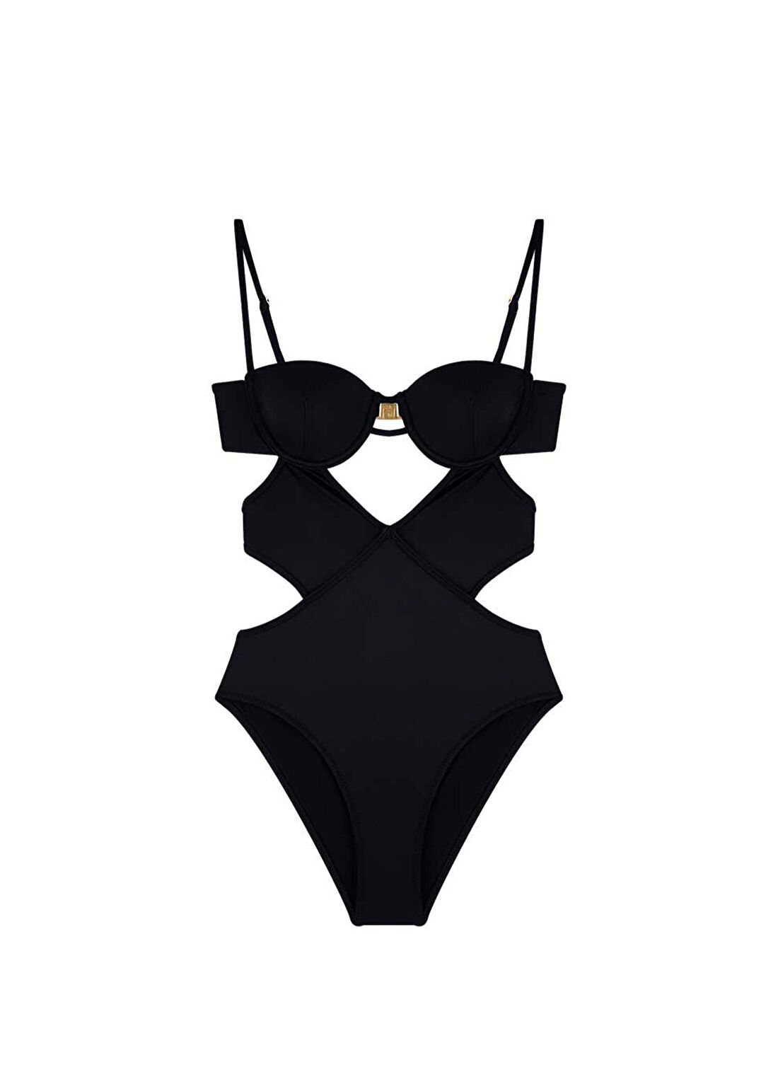Bia Swimwear Celeste Black Askılı Asimetrik Kadın Mayo