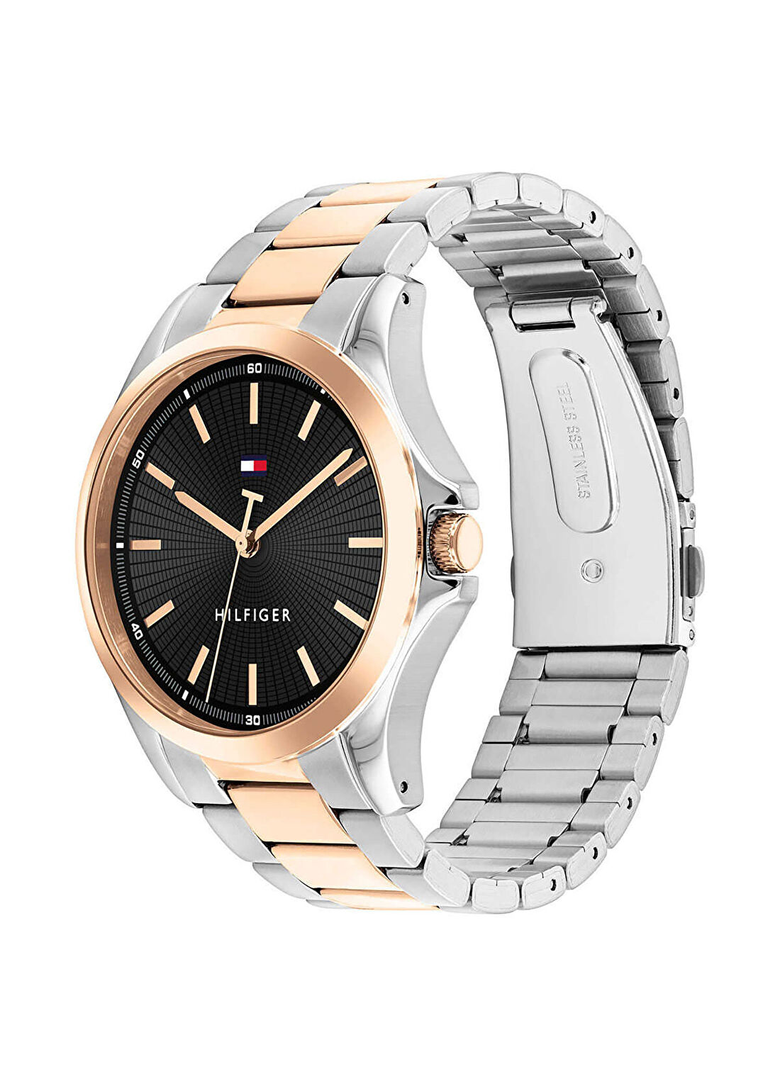Tommy Hilfiger TH1792191 Metalik Gri Rose Gold Çelik Erkek Kol Saati görsel 2