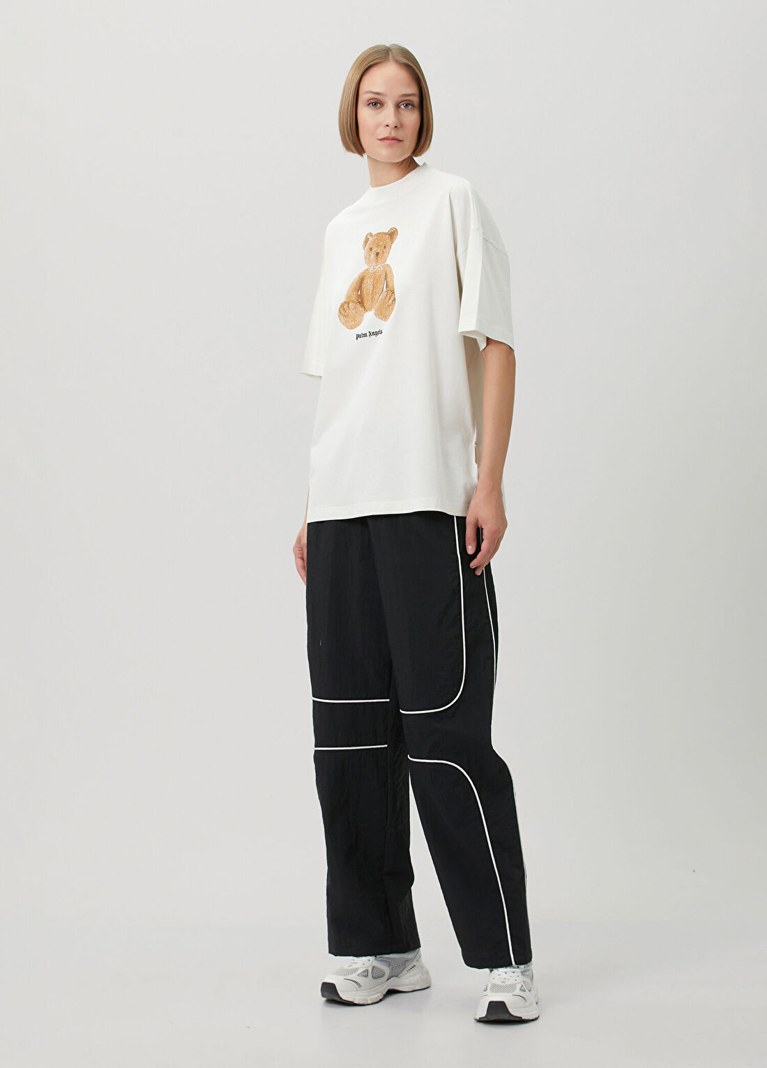 Palm Angels Bear Beyaz Baskılı T-shirt görsel 2