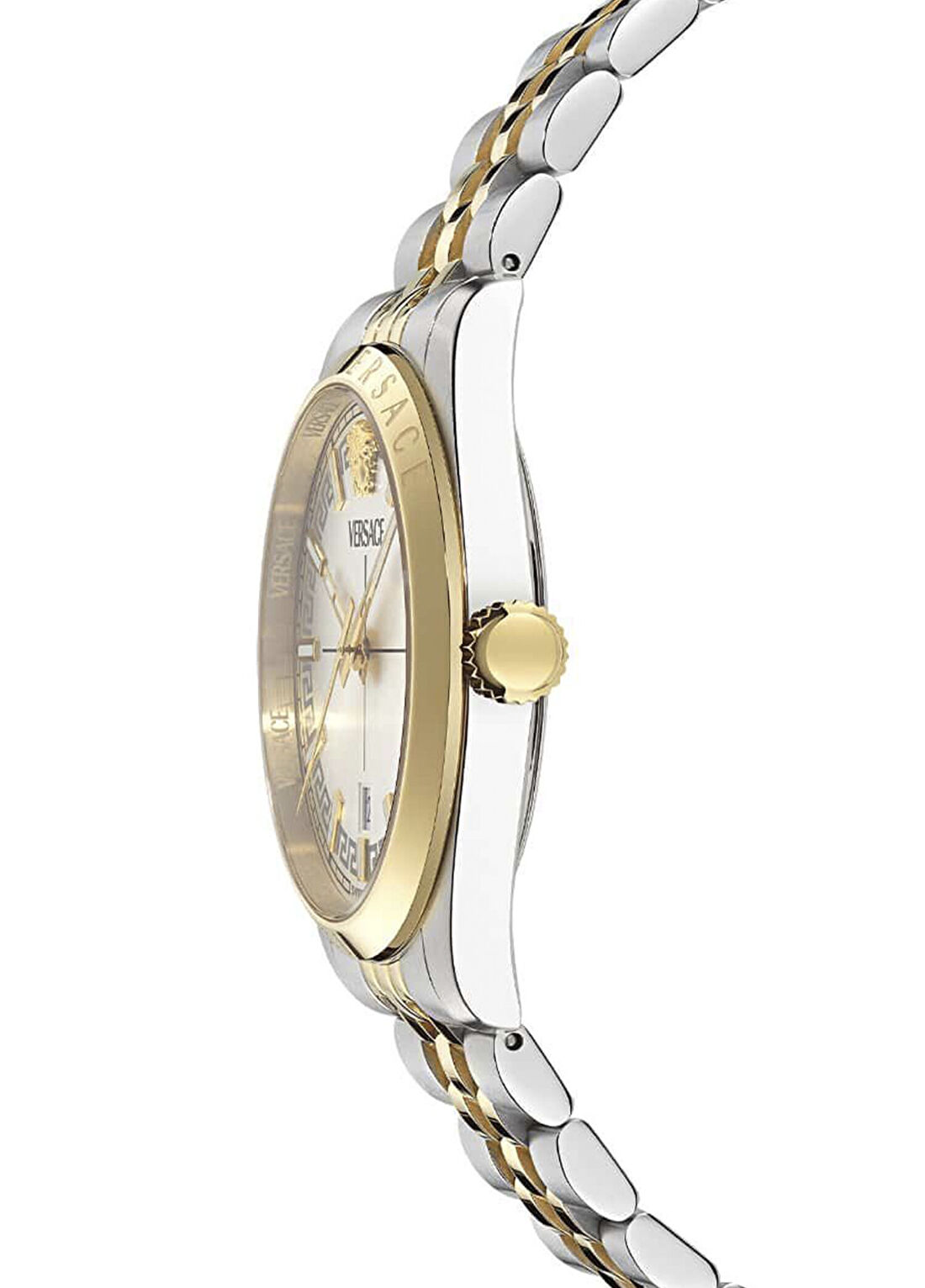 Versace VRSCVE5M00326 Altın Rengi Metalik Gri Çelik Erkek Kol Saati görsel 2