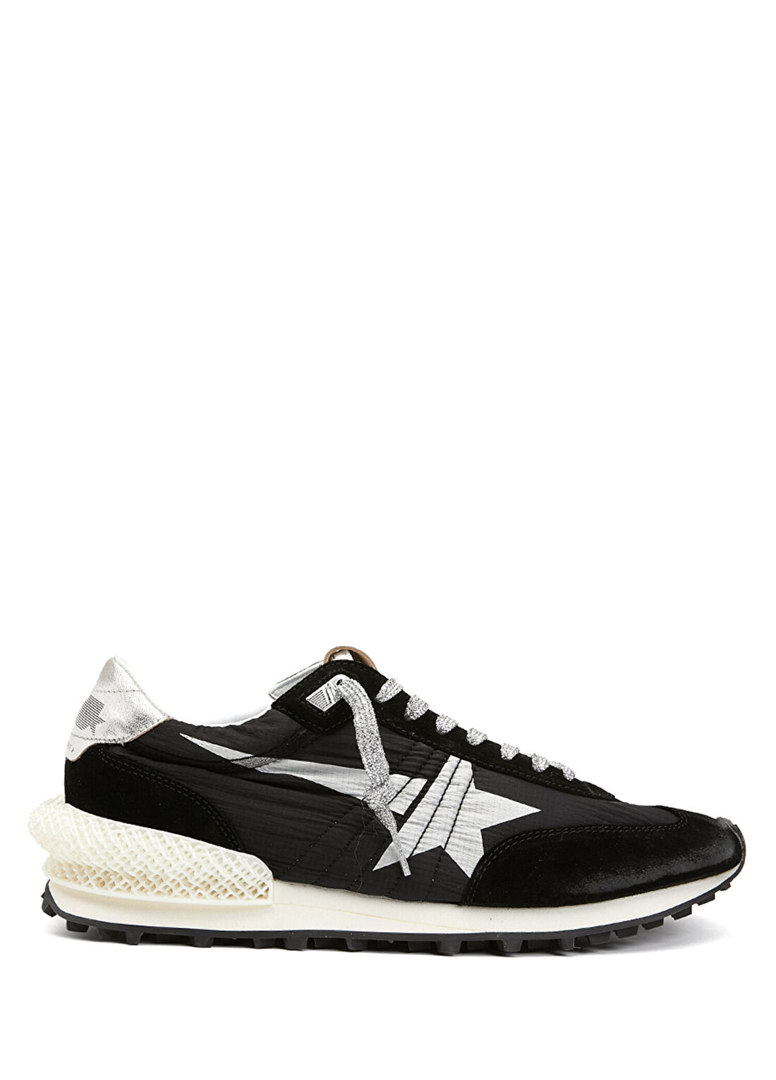Golden Goose Marathon Siyah Gri Erkek Sneaker