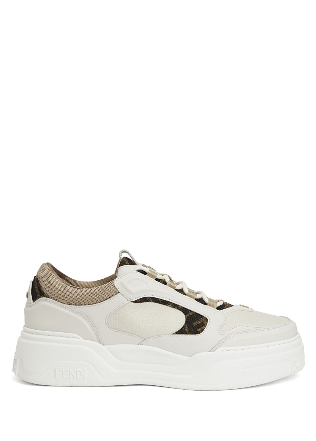 Fendi Beyaz Erkek Deri Sneaker