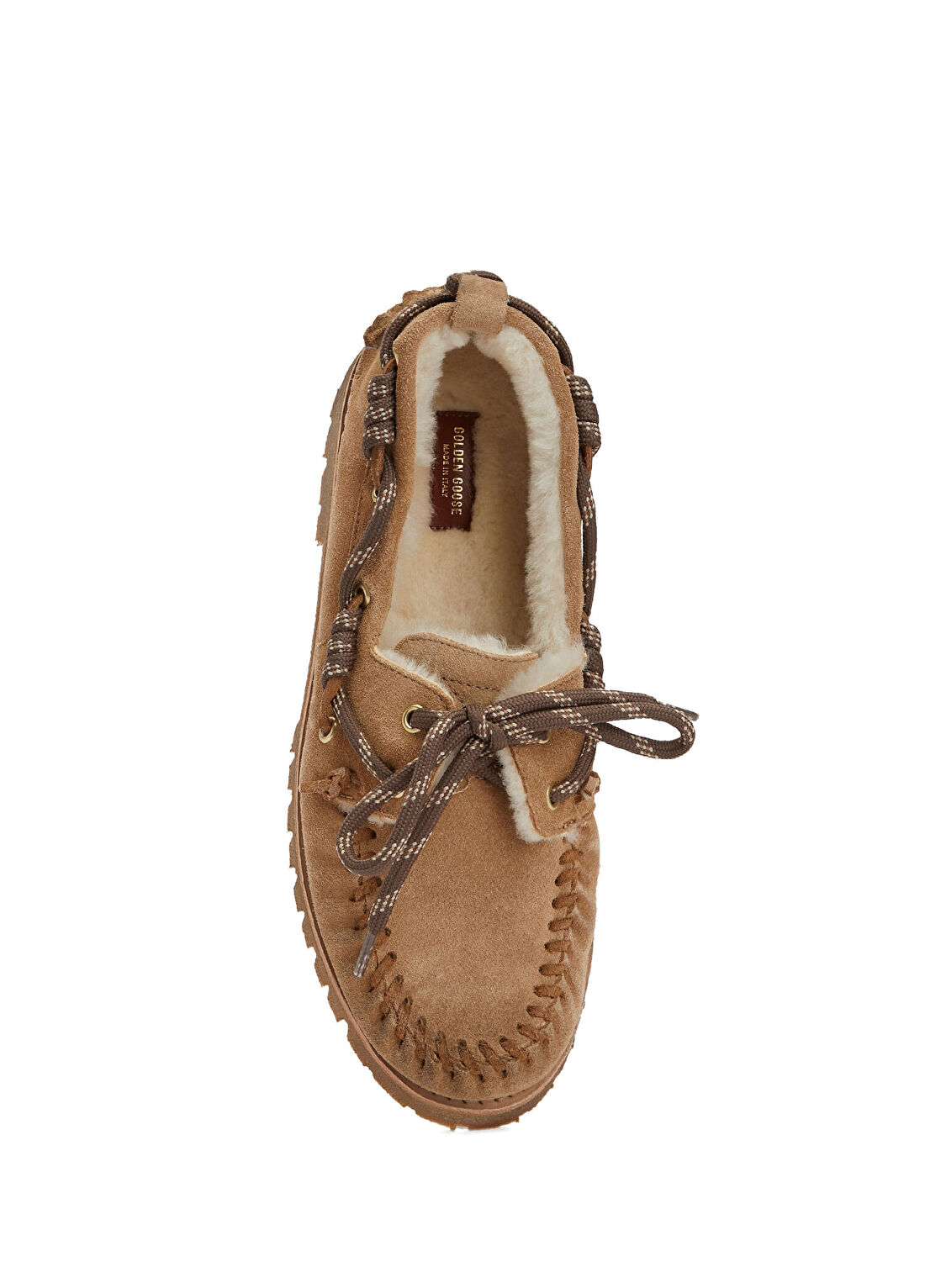 Golden Goose Cruise Bej Kadın Süet Loafer görsel 4