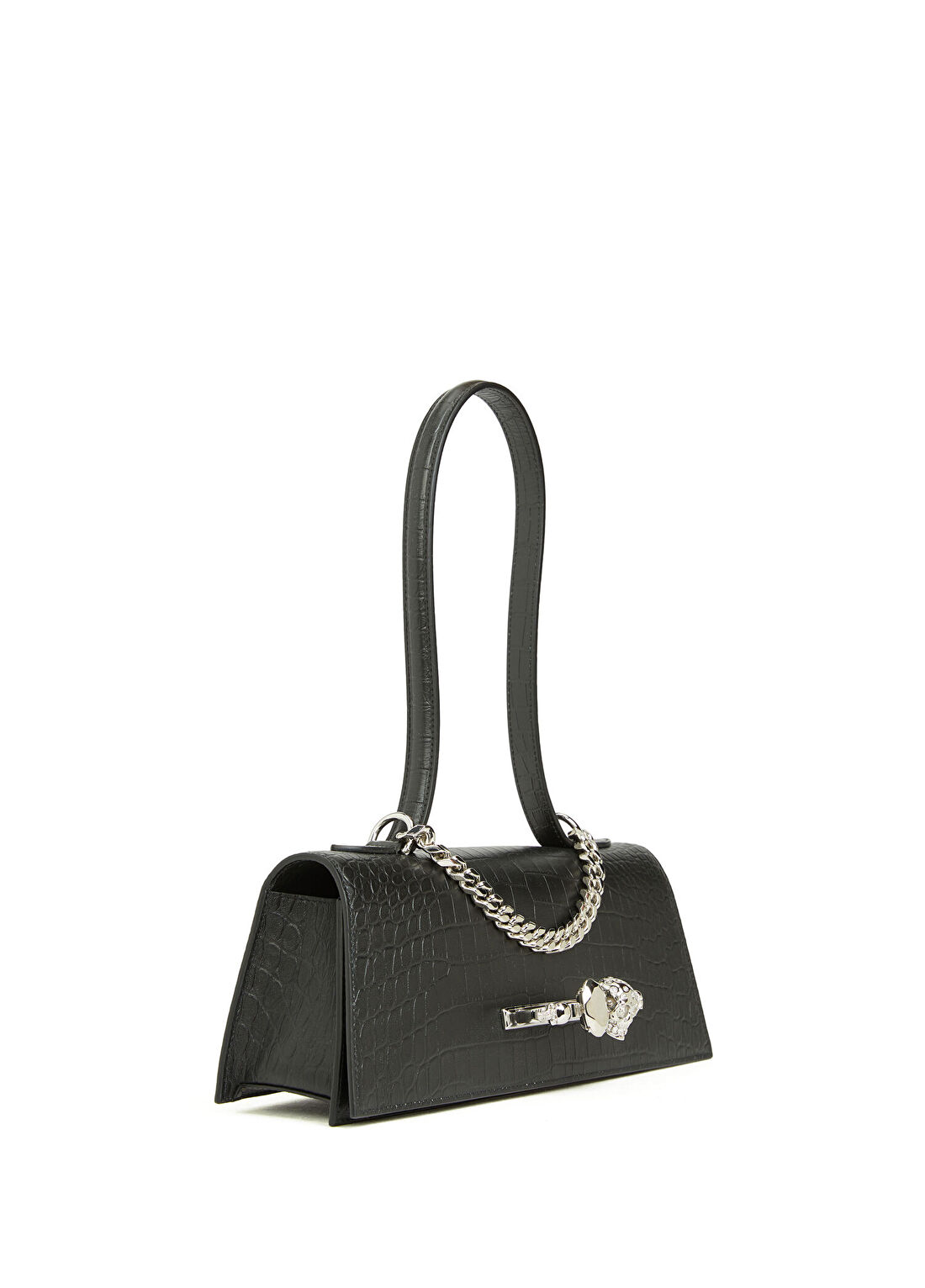 McQueen Jewelled Siyah Kadın Deri Çanta görsel 3