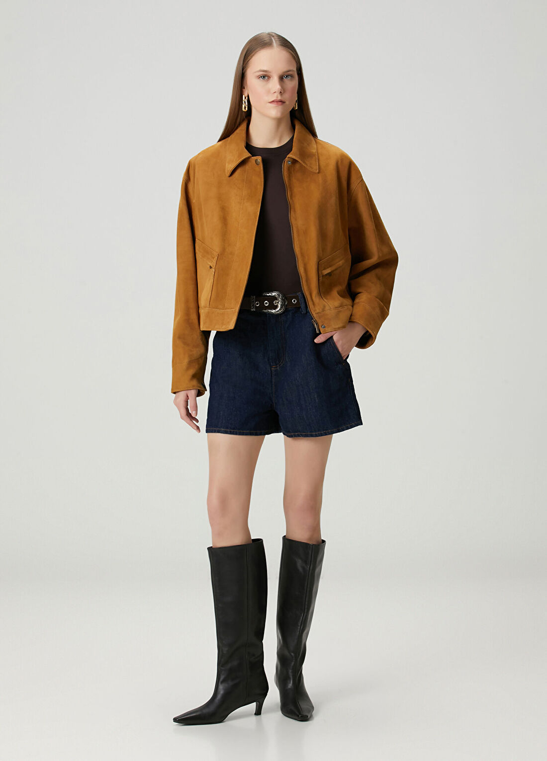 7 For All Mankind Lacivert Denim Şort