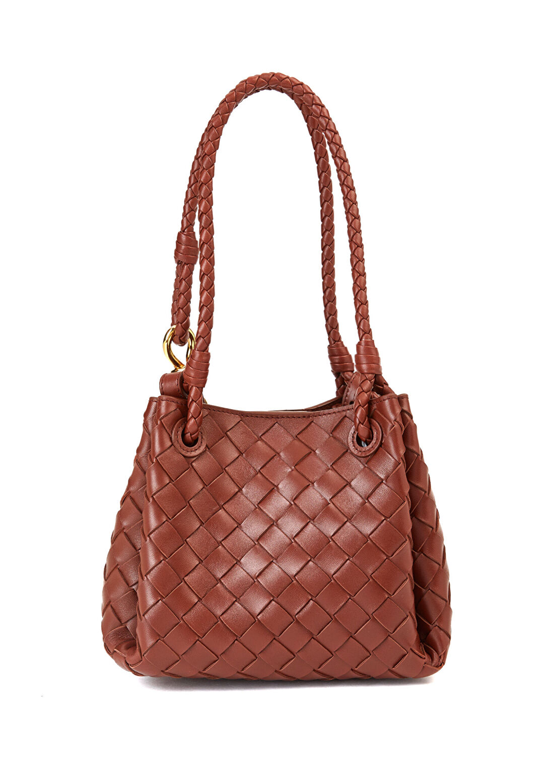 Bottega Veneta Small Parachute Tarçın Kadın Deri Çanta görsel 4