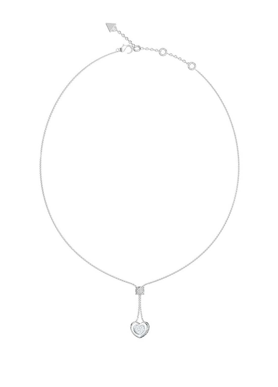 Guess JGUJUBN05460JWRHTU Love Kalpli Metalik Gri Çelik Kadın Kolye