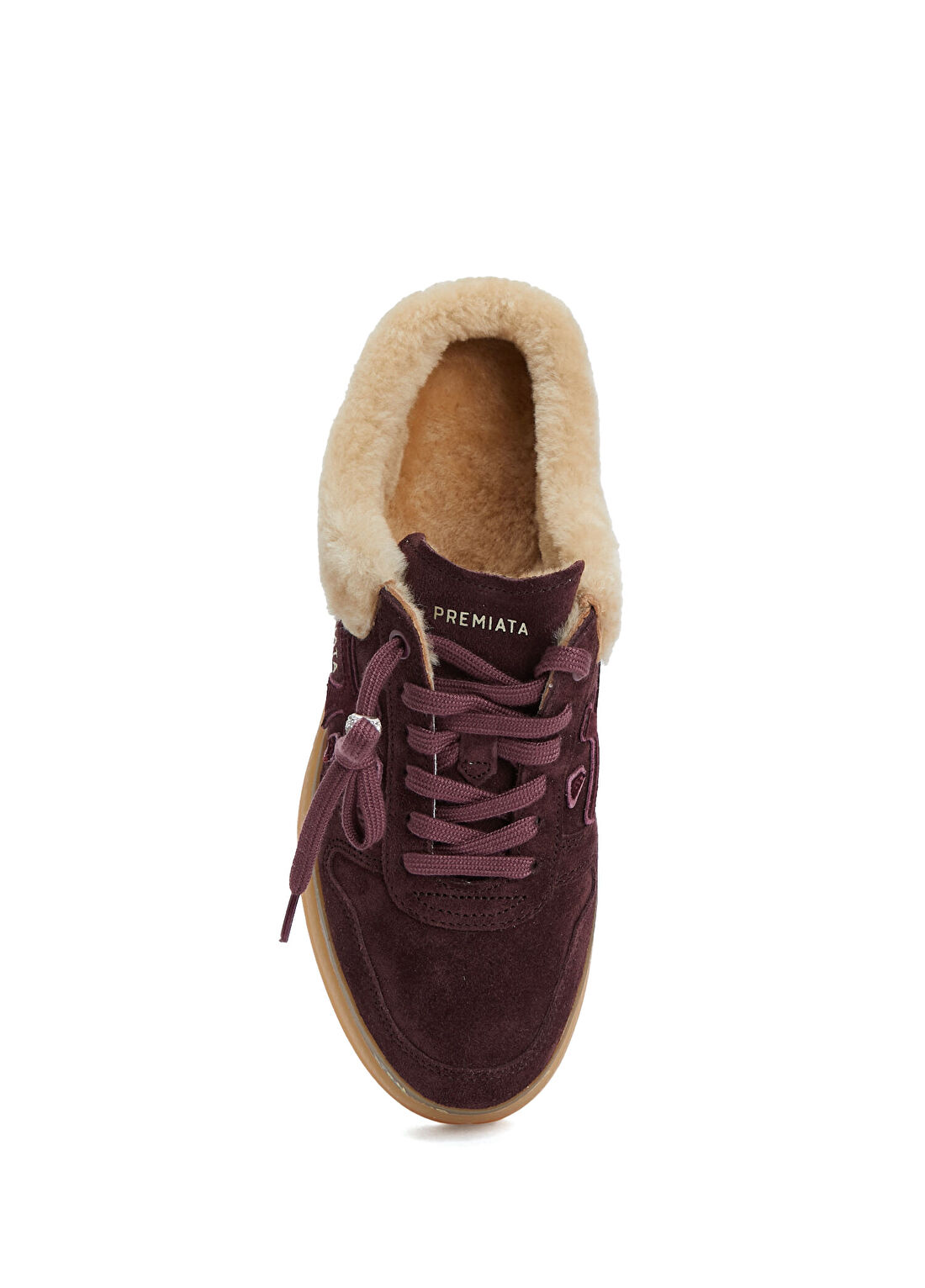 Premiata Micol Bordo Kadın Deri Sneaker görsel 4