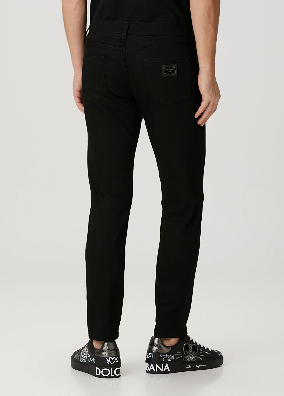 Dolce&Gabbana Siyah Jean Pantolon görsel 3