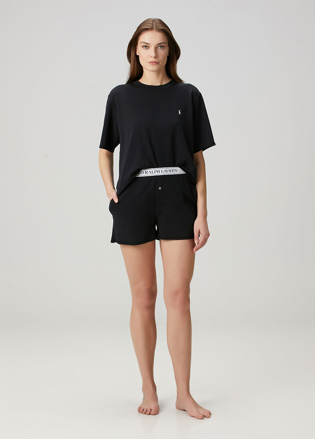 Polo Ralph Lauren-Lingerie Siyah Pijama Takımı