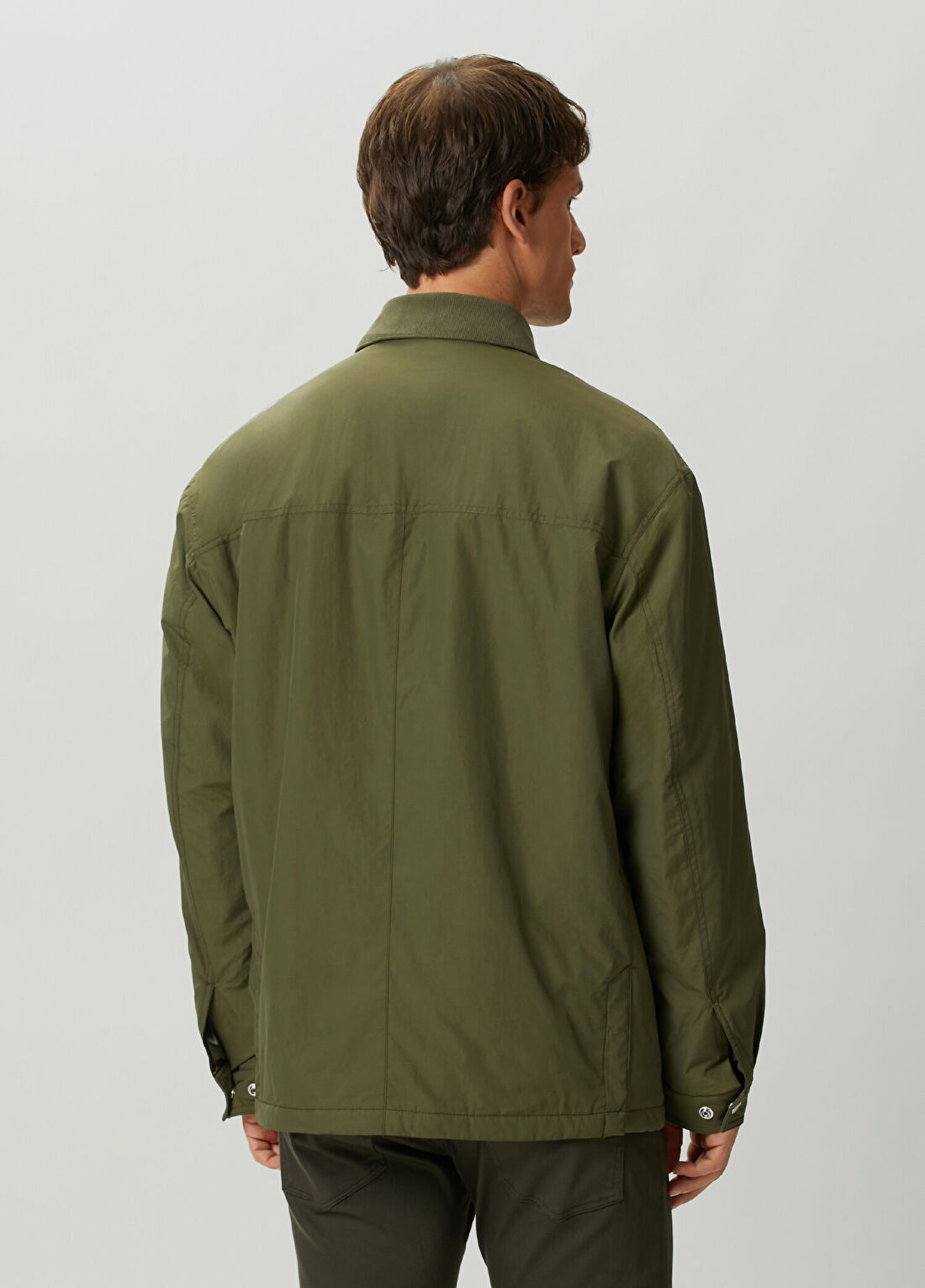 Boss Yeşil Kapüşonlu Parka görsel 4