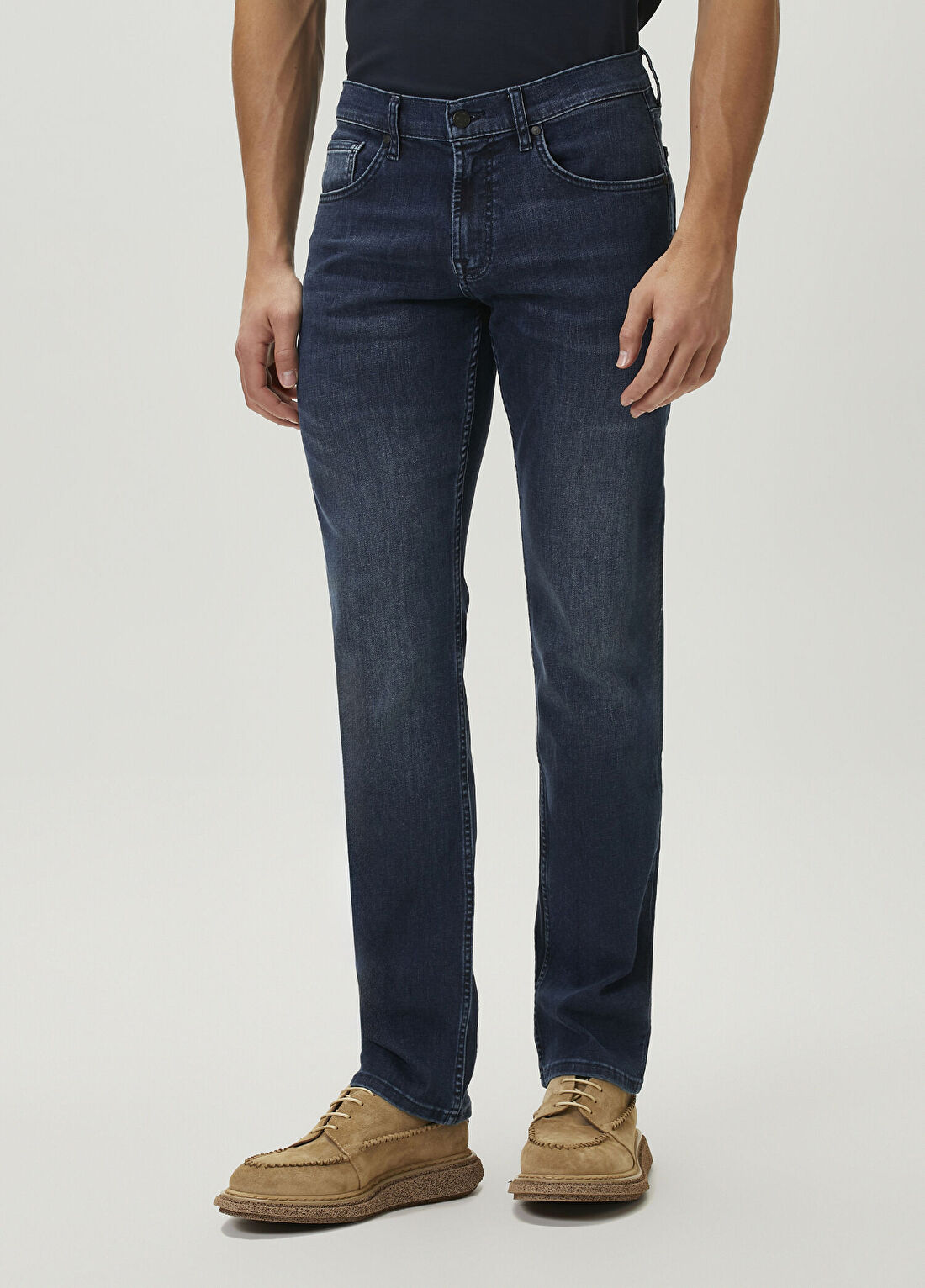 7 For All Mankind Koyu Lacivert Jean Pantolon görsel 2