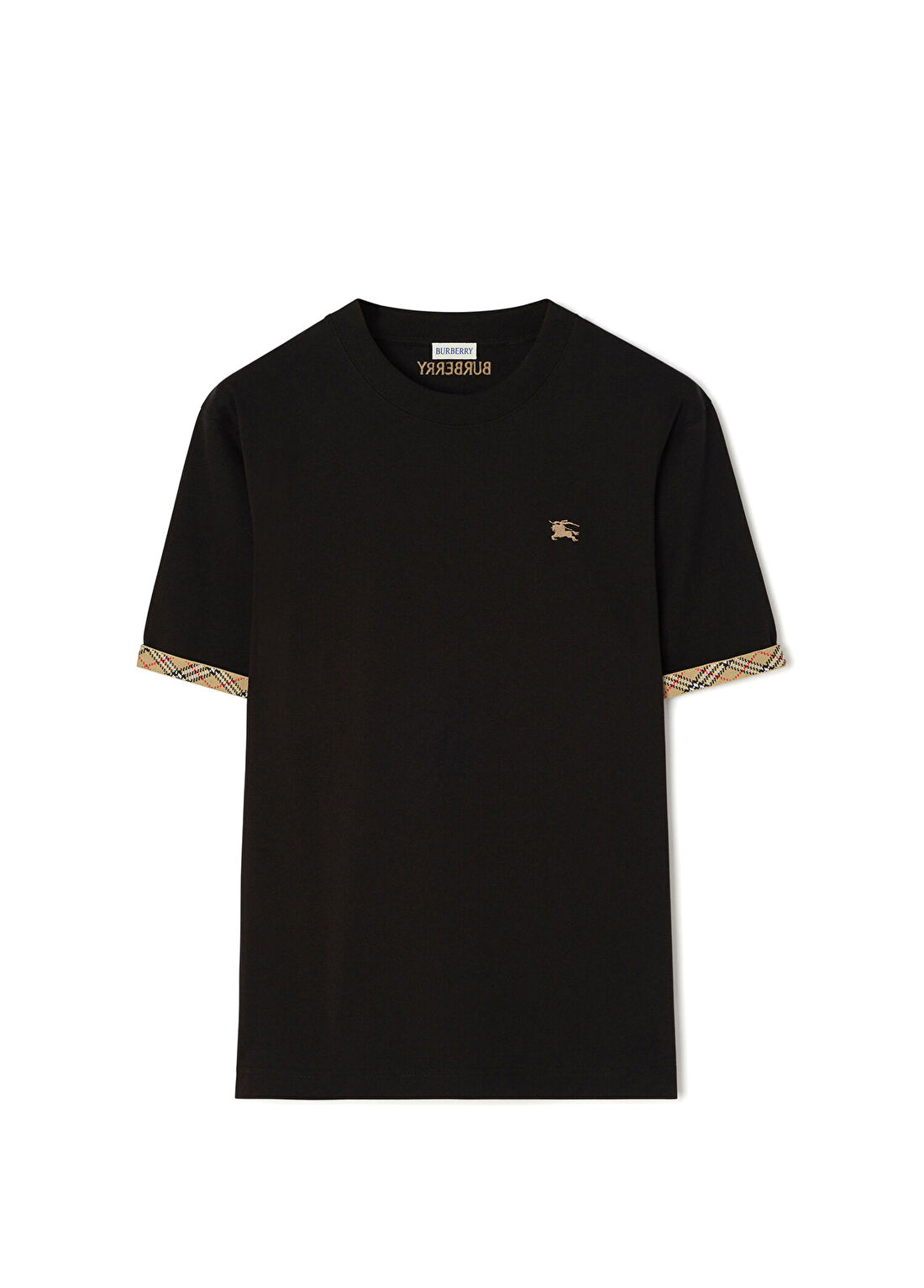 Burberry Siyah Kısa Kollu Erkek T-Shirt görsel 3